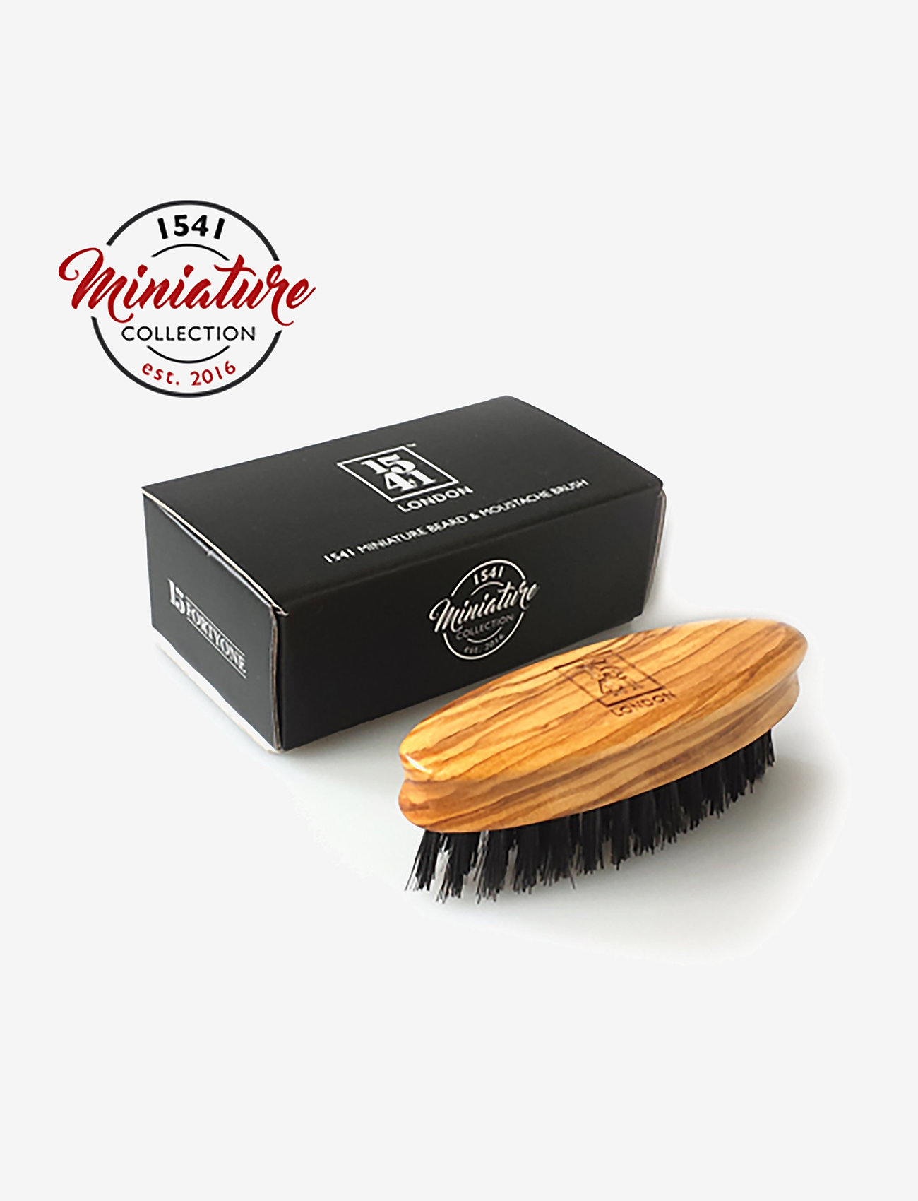 1541 of London - Mini Beard & Moustache Brush Olivewood - mellem 200-500 kr - olivewood - 2