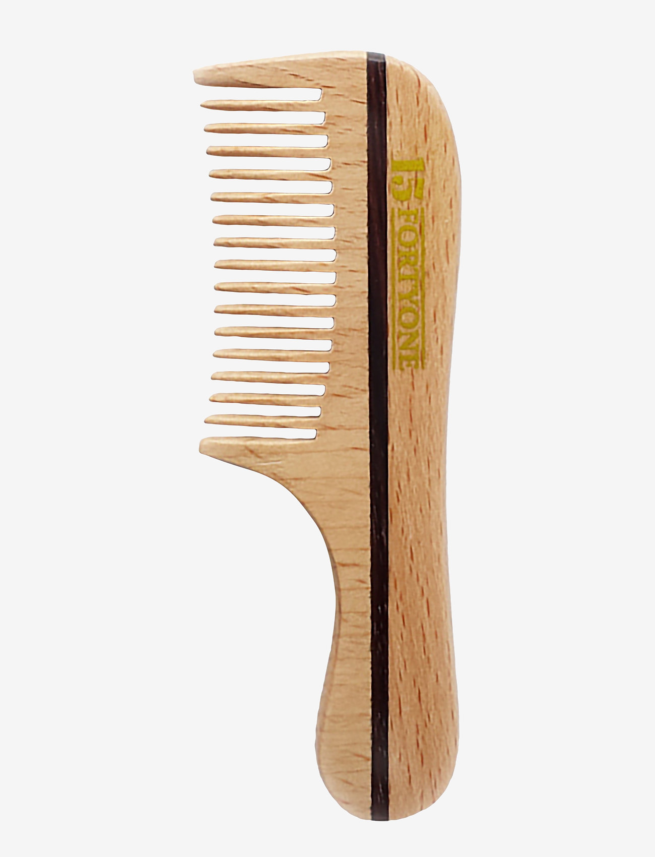 1541 of London Wooden Moustache/Beard Comb Natural Beechwood - Skægprodukter - NATURAL / natural