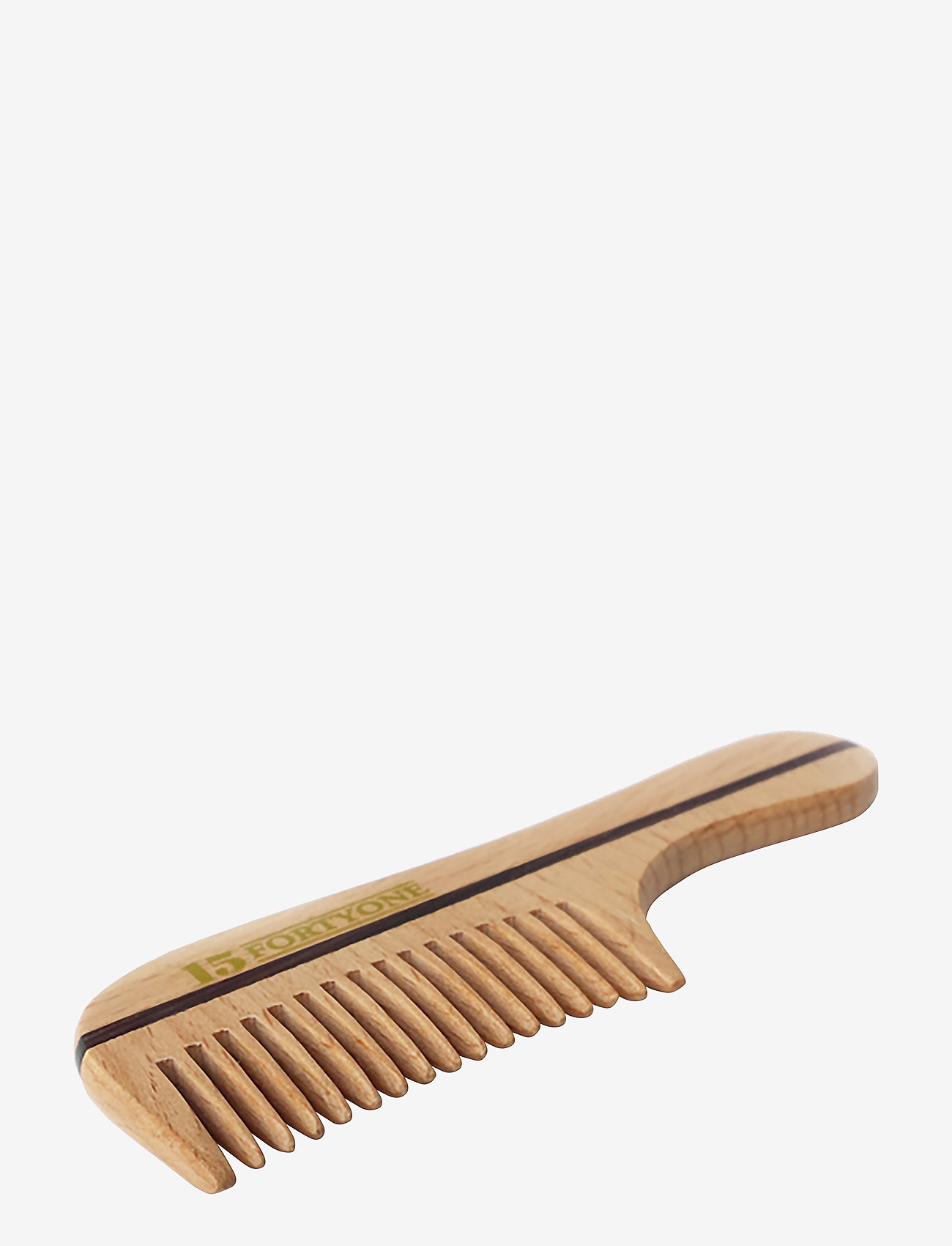 1541 of London - Wooden Moustache/Beard Comb Natural Beechwood - Šukos barzdai - natural - 1