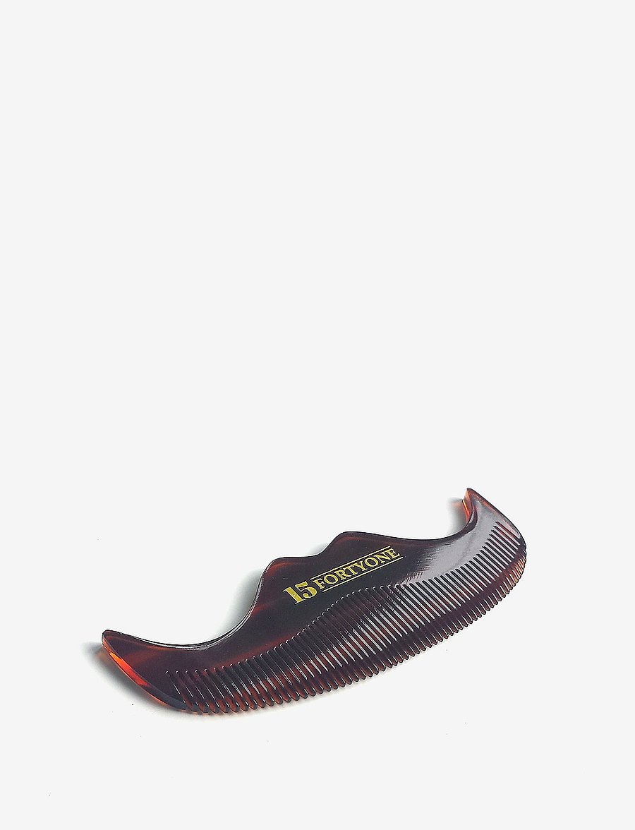 1541 of London - Handlebar Moustache Comb - habemekammid - brown - 1