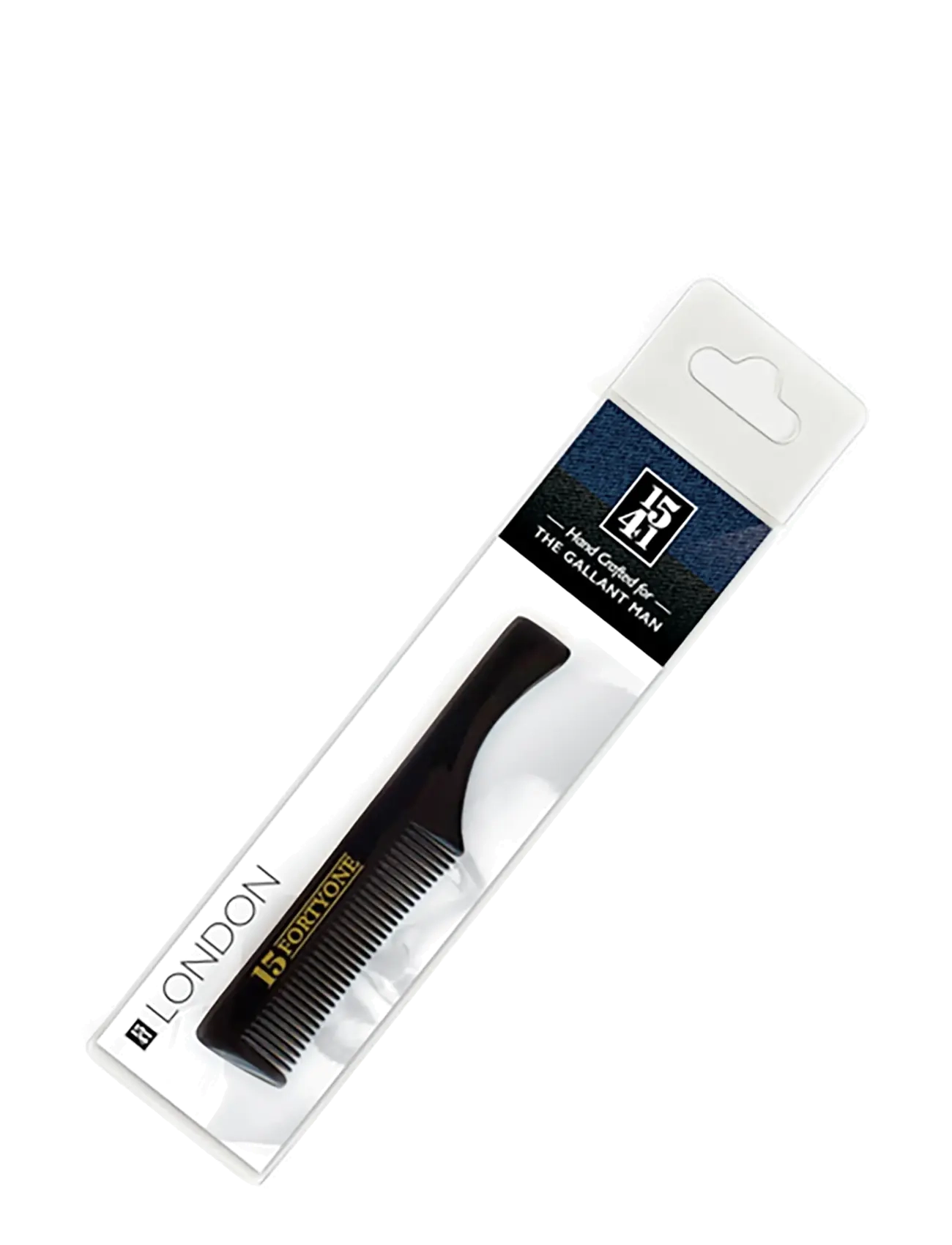 1541 of London - Pocket Moustache Comb (Black) - skægkamme - black - 1
