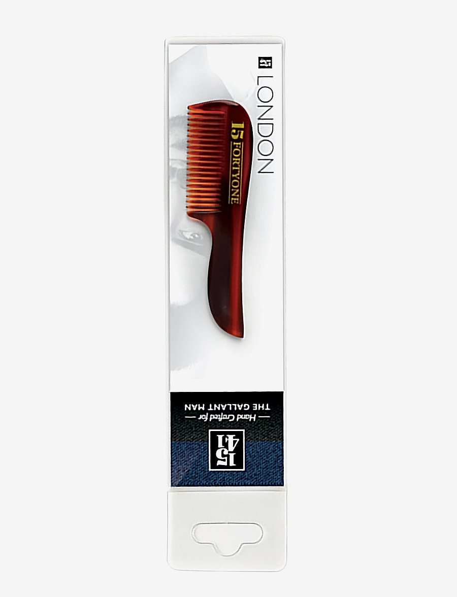 1541 of London - Pocket Size Moustache Comb - skeggburstar - brown - 1