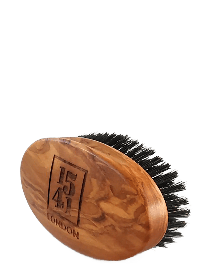 1541 of London - Military Hair Brush With Pure Black Bristle (Olive Wood) - juukseharjad ja kammid - beige - 1