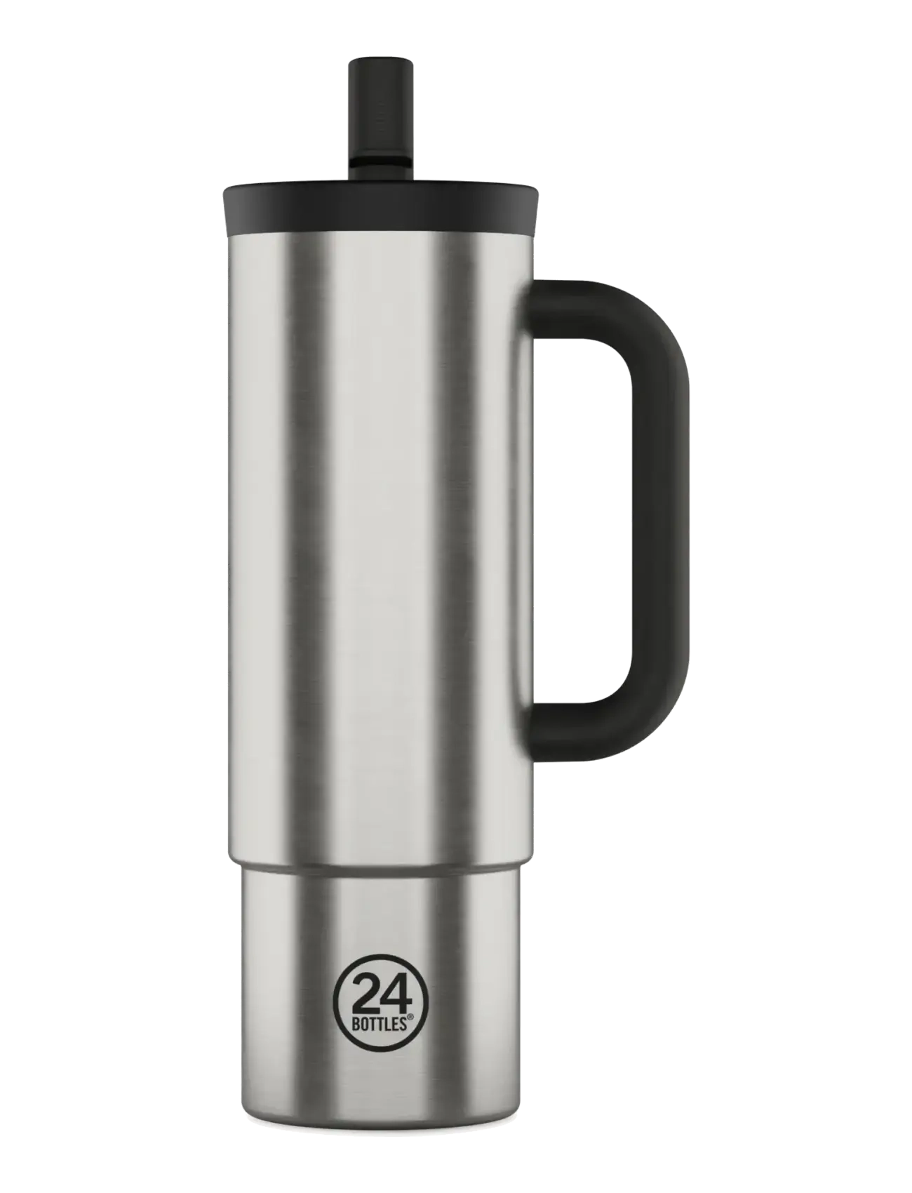 24BOTTLES Straw Cup 800 Ml - Brushed Steel Silber - 0.8 L - Unisex