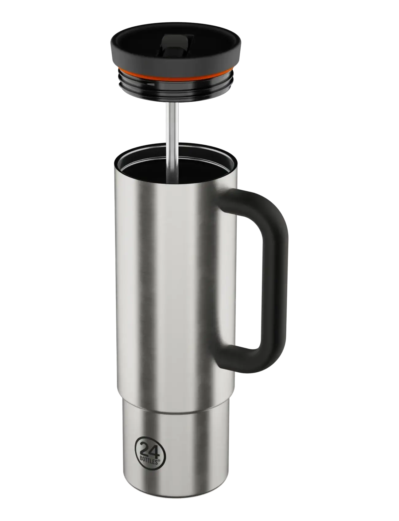 24bottles - Straw Cup - kodu - brushed steel - 1