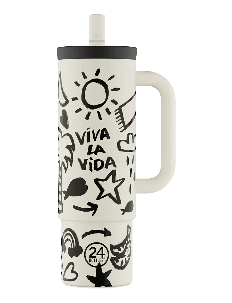 24bottles - Straw Cup - thermostassen - viva la vida - 1