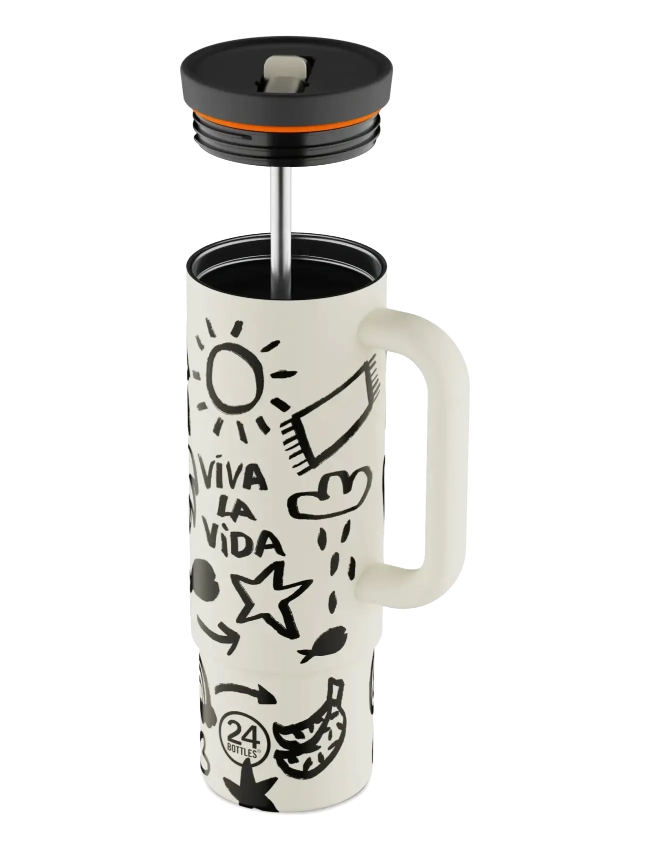 24bottles - Straw Cup - thermostassen - viva la vida - 2