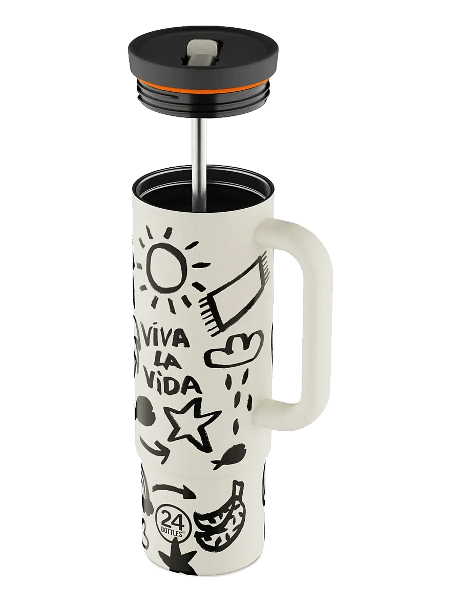 24bottles - Straw Cup - thermostassen - viva la vida - 2