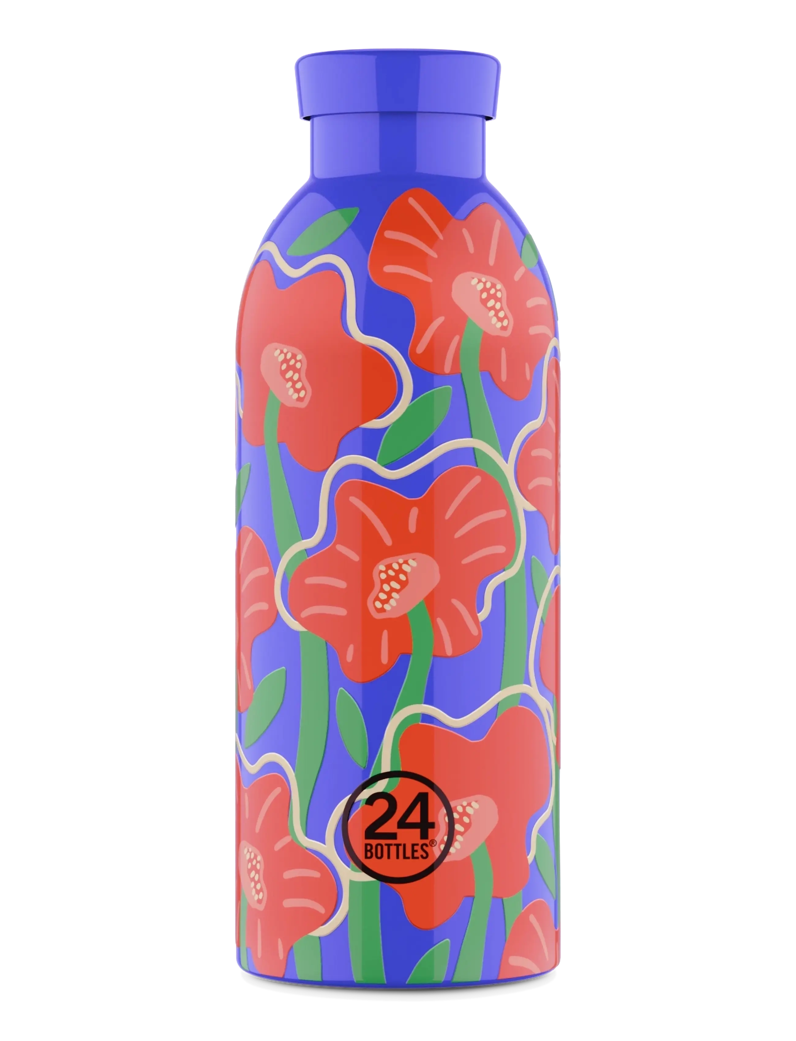 24bottles Clima Bottle - Neuheiten - FLORA DE FUEGO / blue