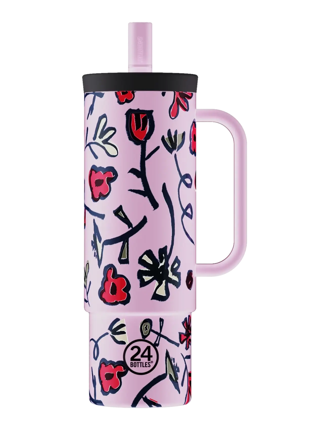 24bottles Straw Cup - Cups & Mugs - FIORE DI CAMPO / pink/rose