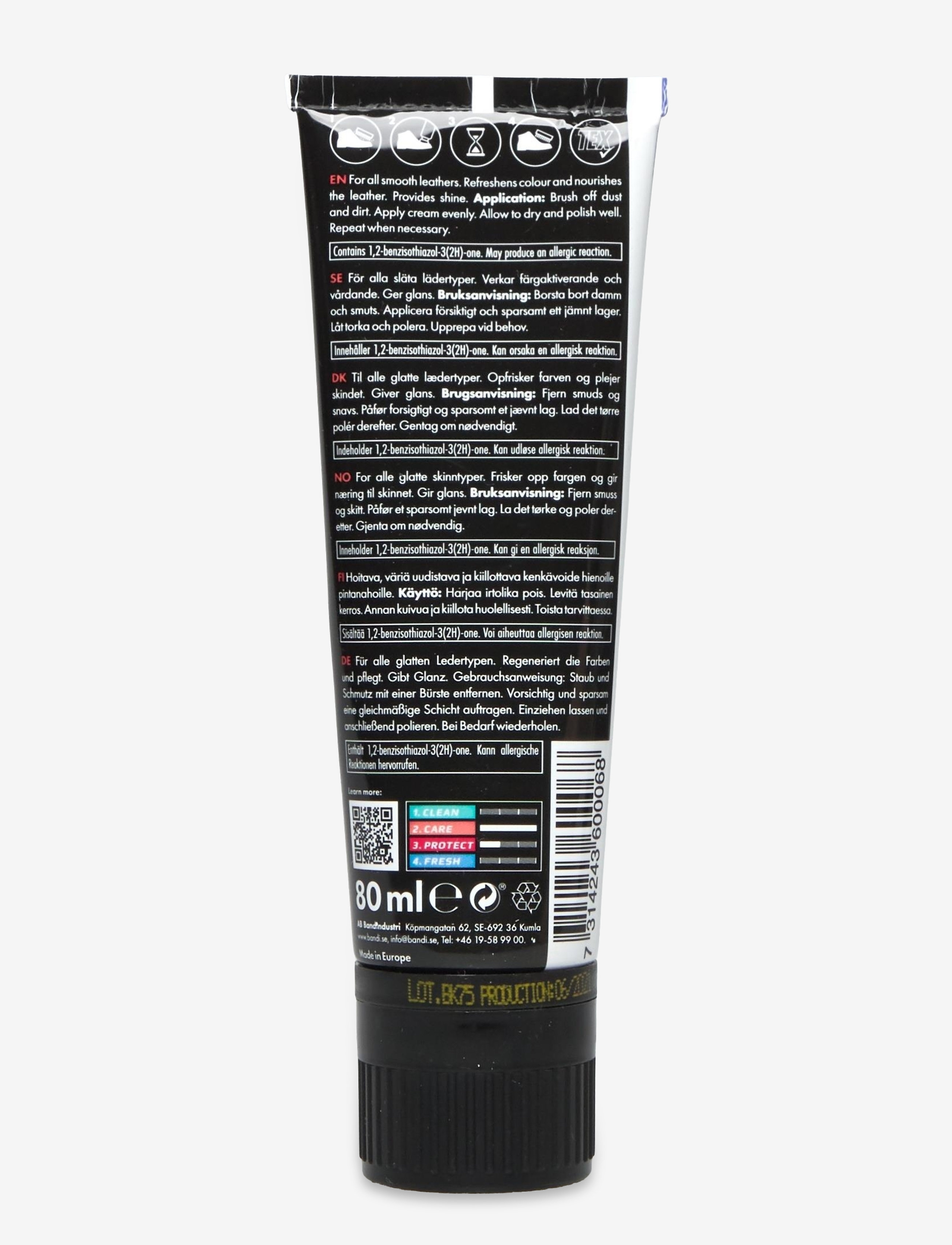 2GO - 2GO Shoe Cream Tube - shoe protection - black - 1