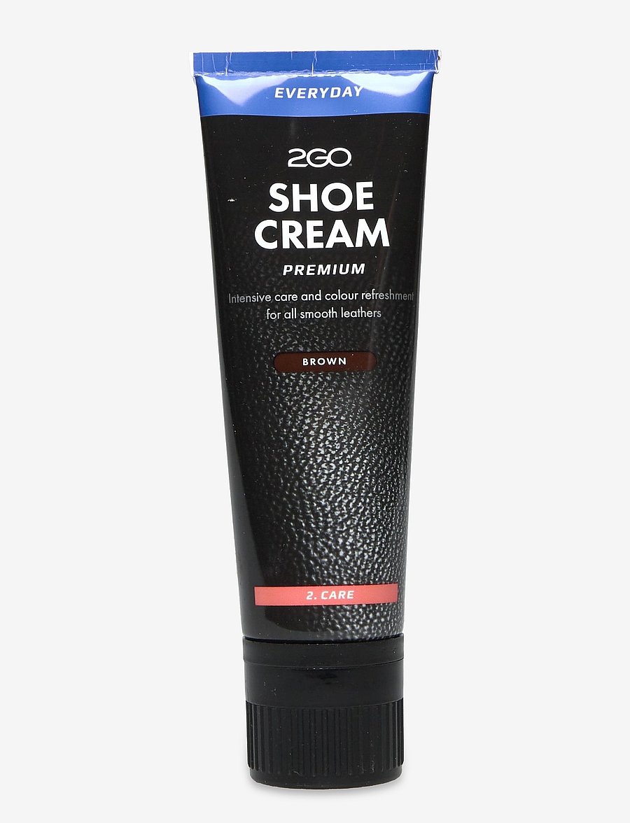 2GO - 2GO Shoe Cream Tube - jalatsite hooldusvahendid - brown - 0