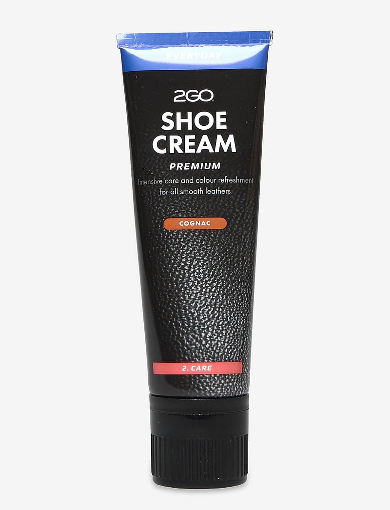 2GO - 2GO Shoe Cream Tube - jalatsite hooldusvahendid - cognac - 0