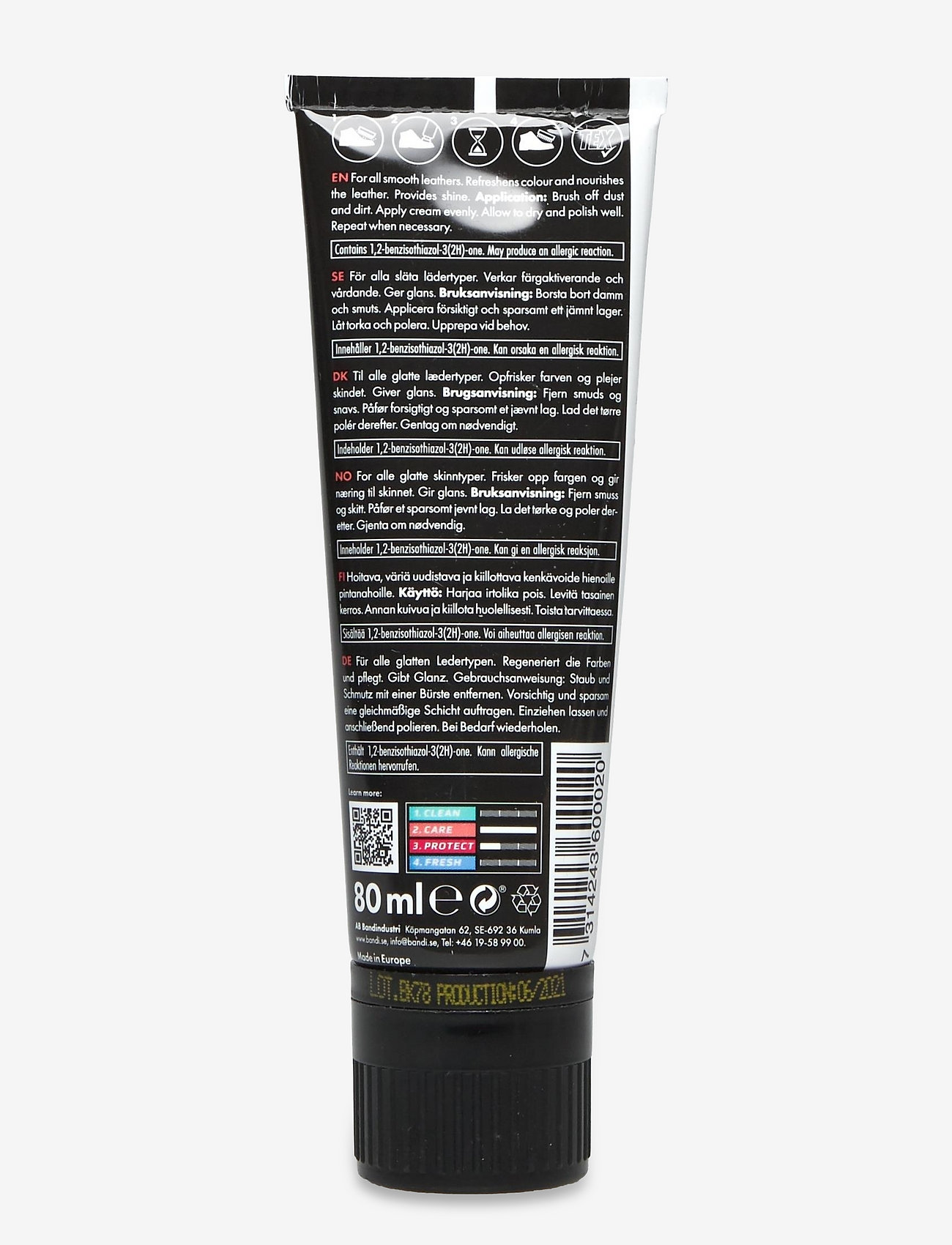 2GO - 2GO Shoe Cream Tube - jalatsite hooldusvahendid - cognac - 1