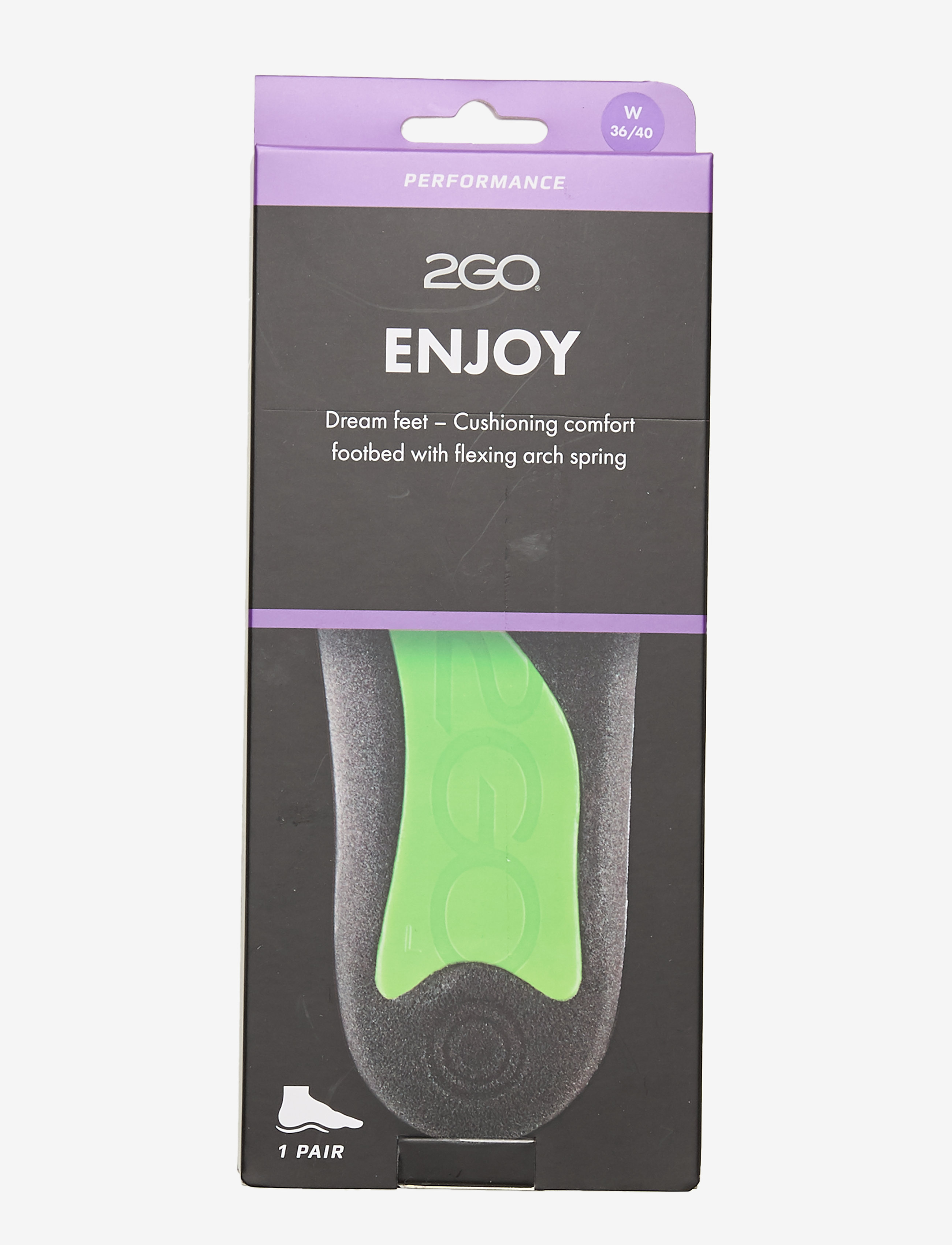 2GO Enjoy, 41-45, Shoe Accessories, Schwarz - Soles, Männerswear