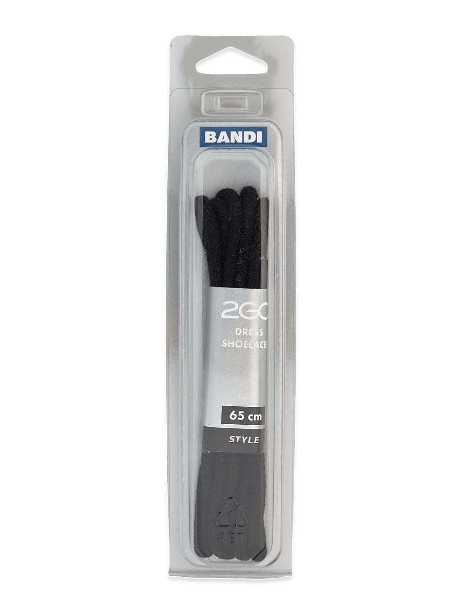 2GO - 2GO shoelace 411 - skosnören - black - 0