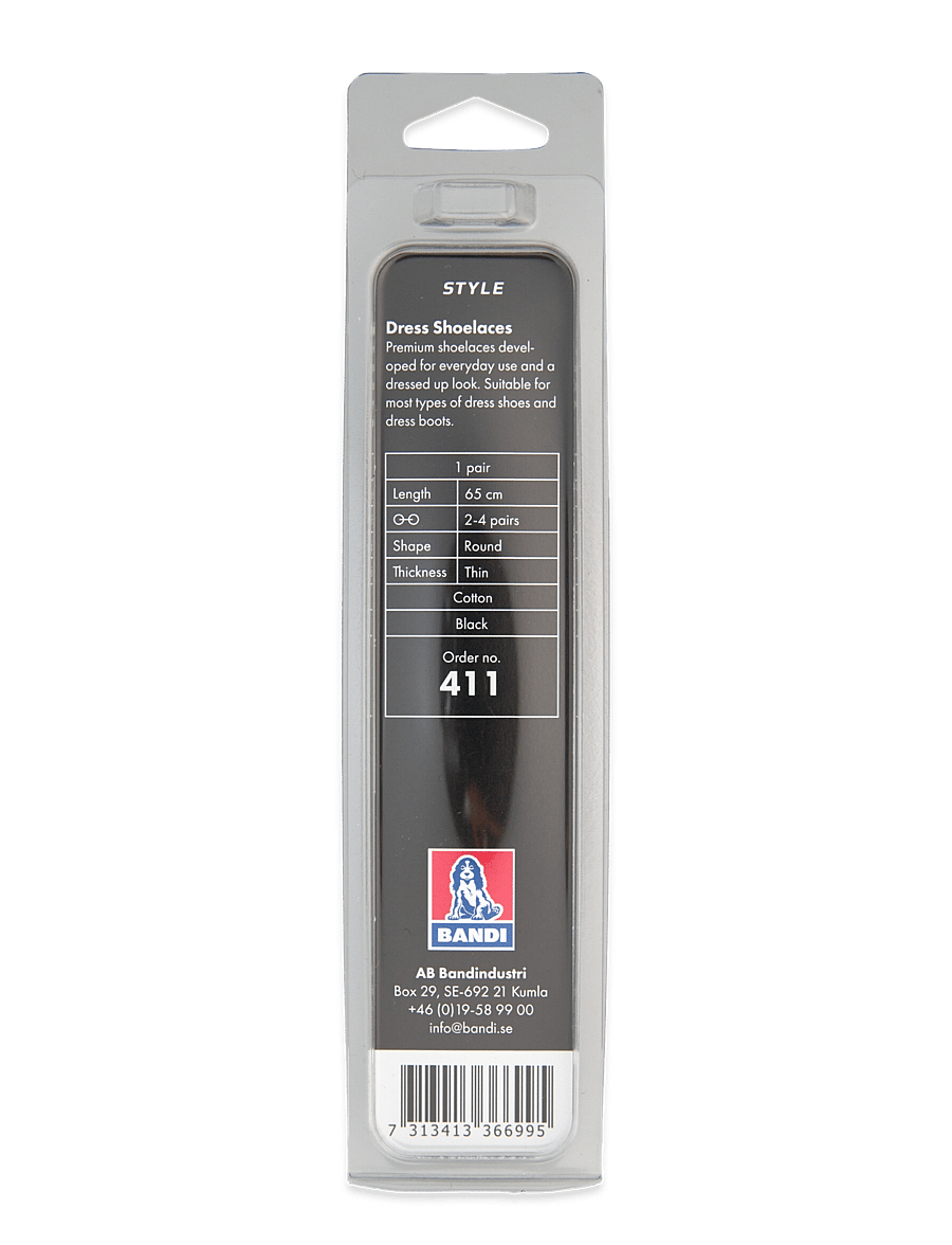 2GO - 2GO shoelace 411 - skosnören - black - 1