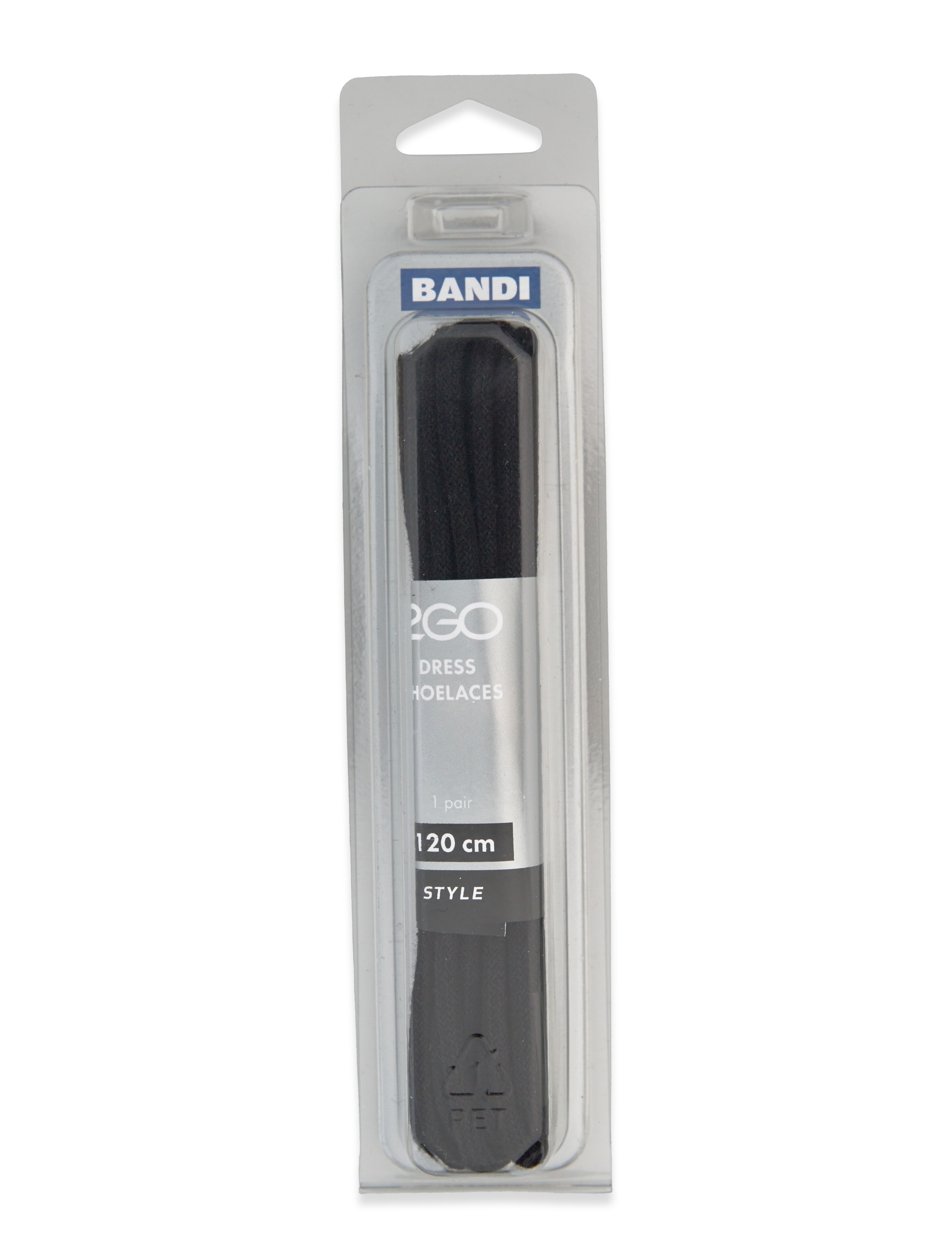 2GO 2Go Shoelace 428, 120 cm, Black, Sko > Skotilbehør, Herre