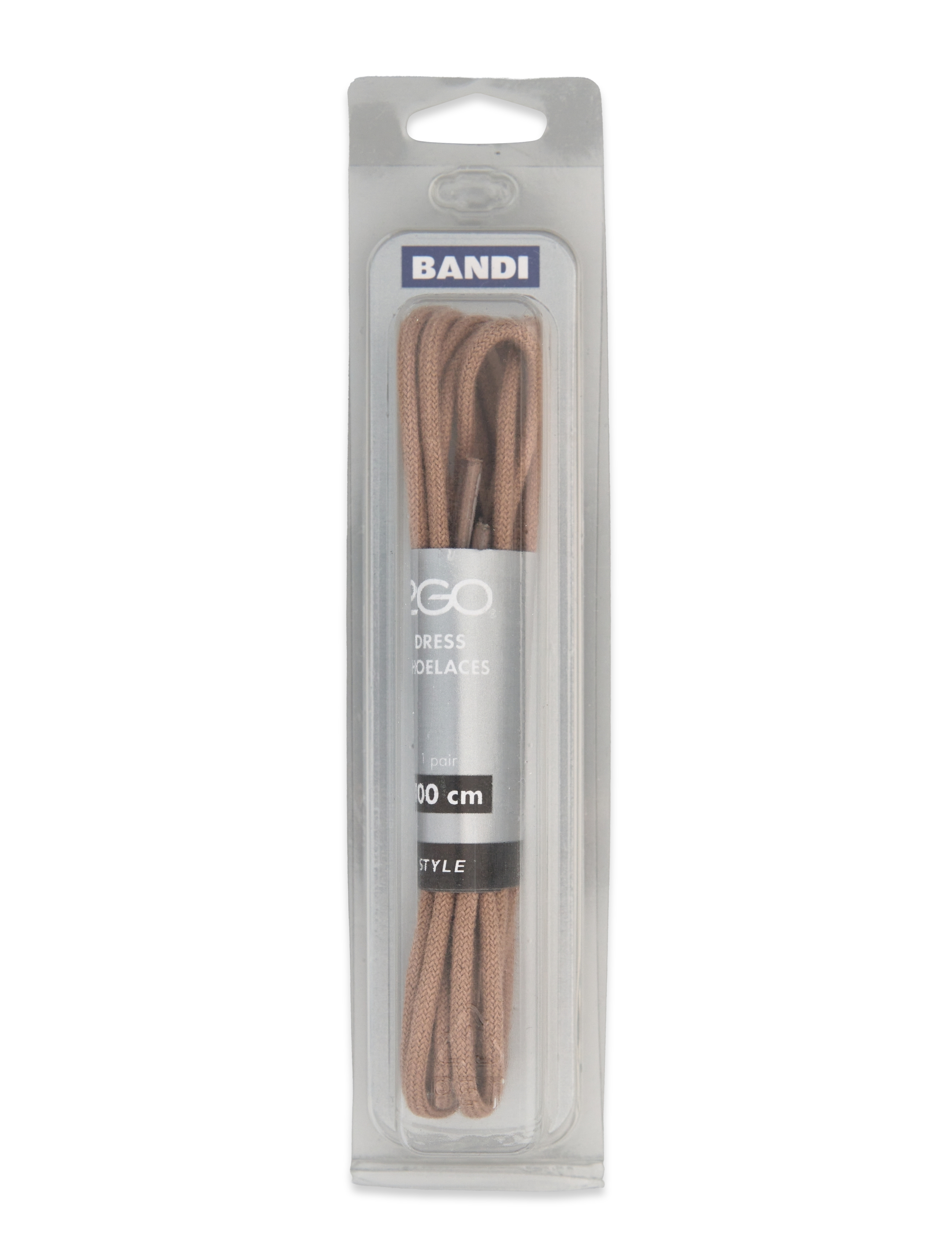 2GO Shoelace 433, Mænd, Kjolesnørebånd, Beige, Str: 100 cm