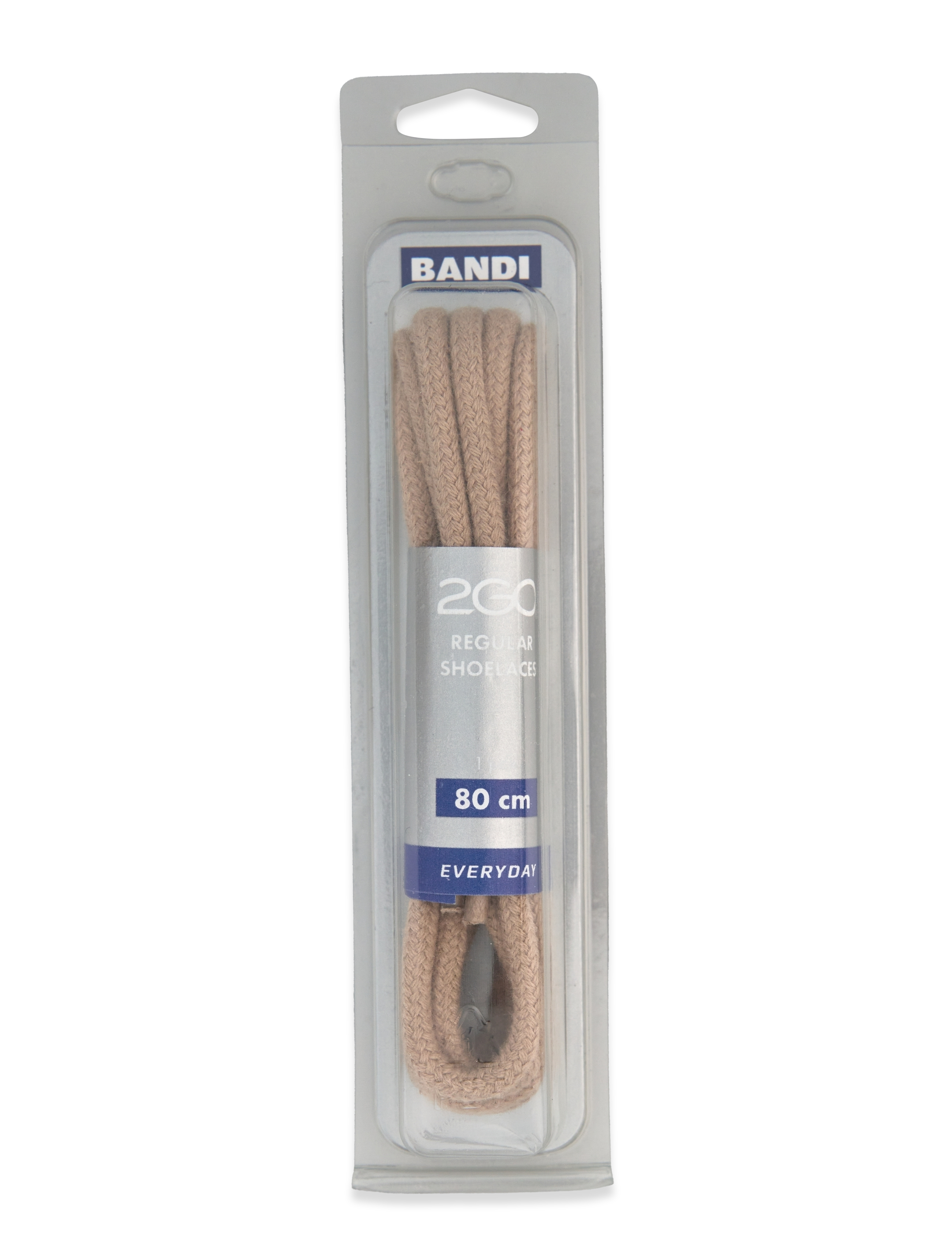 2GO Shoelace 465, Mænd, Almindeligt Snørebånd, Beige, Str: 80 cm