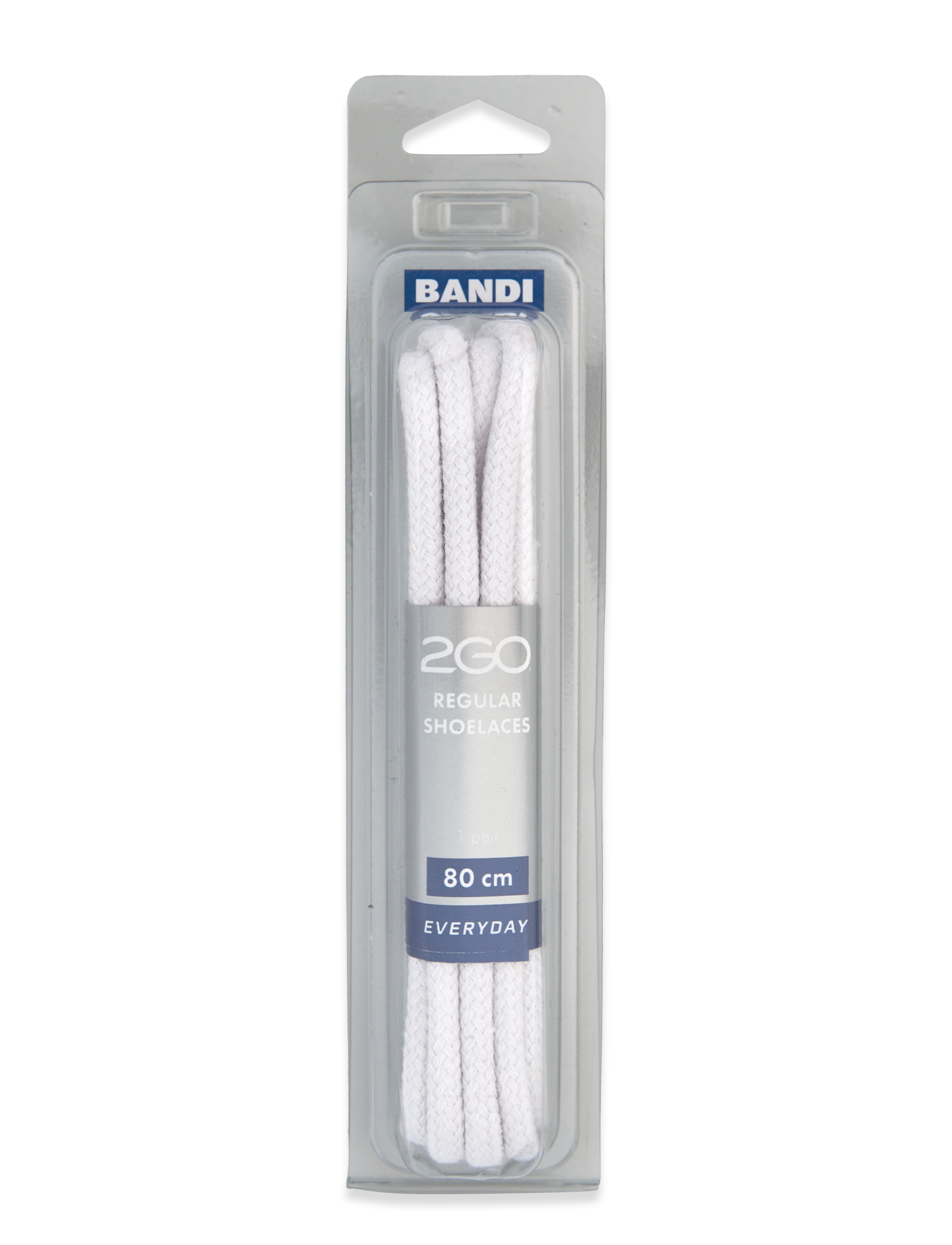 2GO Shoelace 467, 80 cm, Schuhe, Weiß - Shoe Accessories, Männerswear