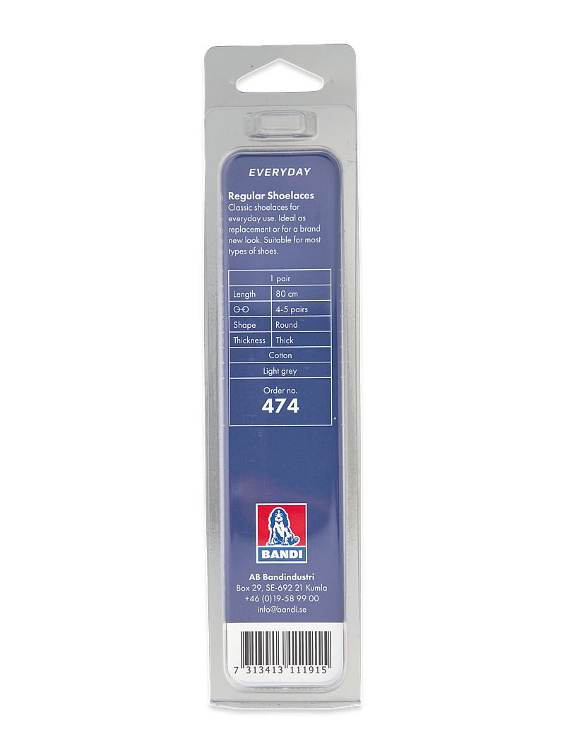 2GO - 2GO Shoelace 474 - snørebånd - light grey - 1