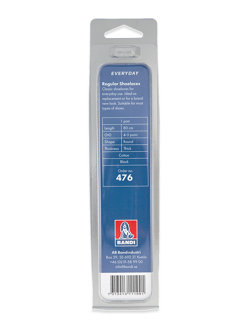2GO - 2GO Shoelace 476 - shoelaces - black - 1