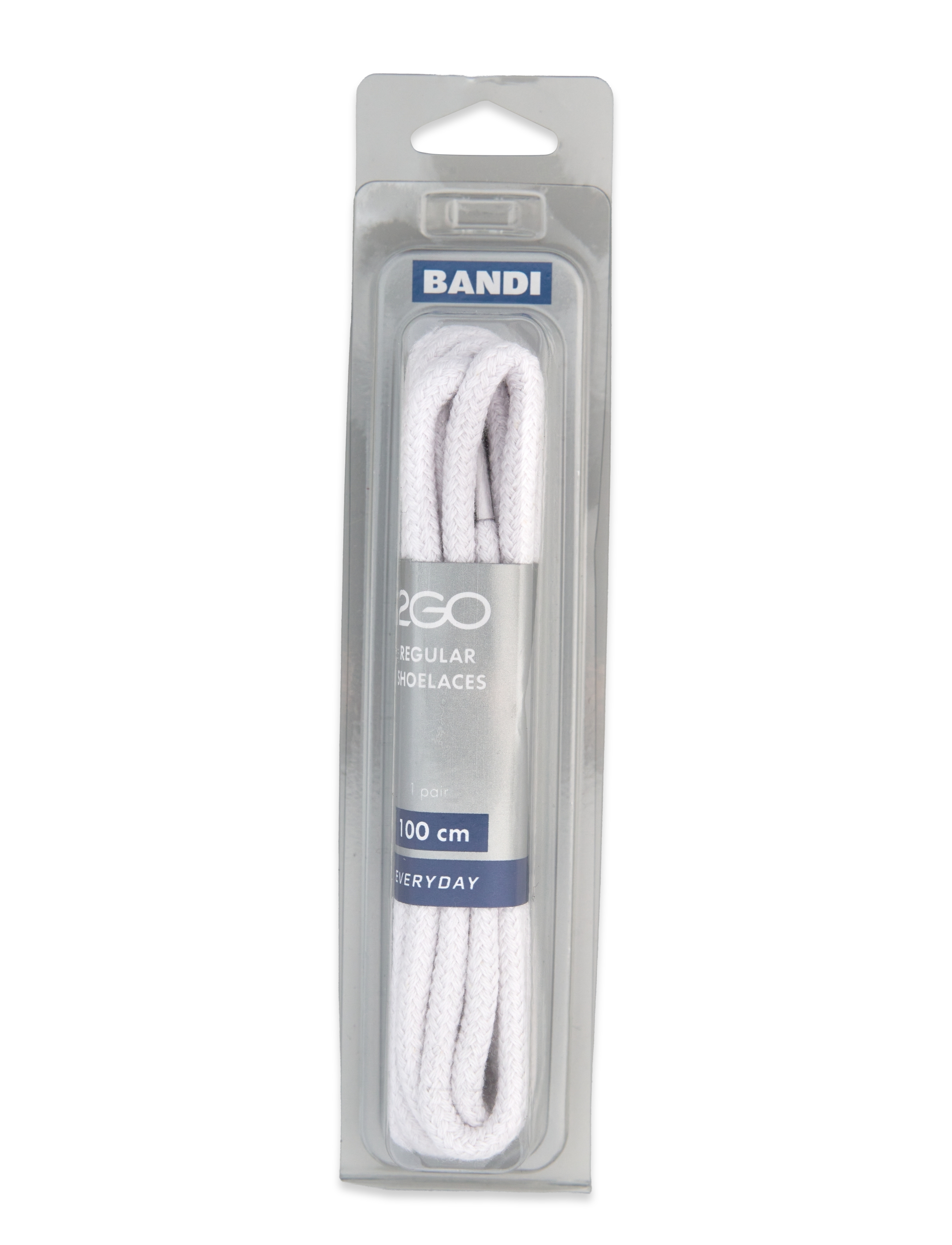 2GO Shoelace 489, 100 cm, Schuhe, Weiß - Shoe Accessories, Männerswear
