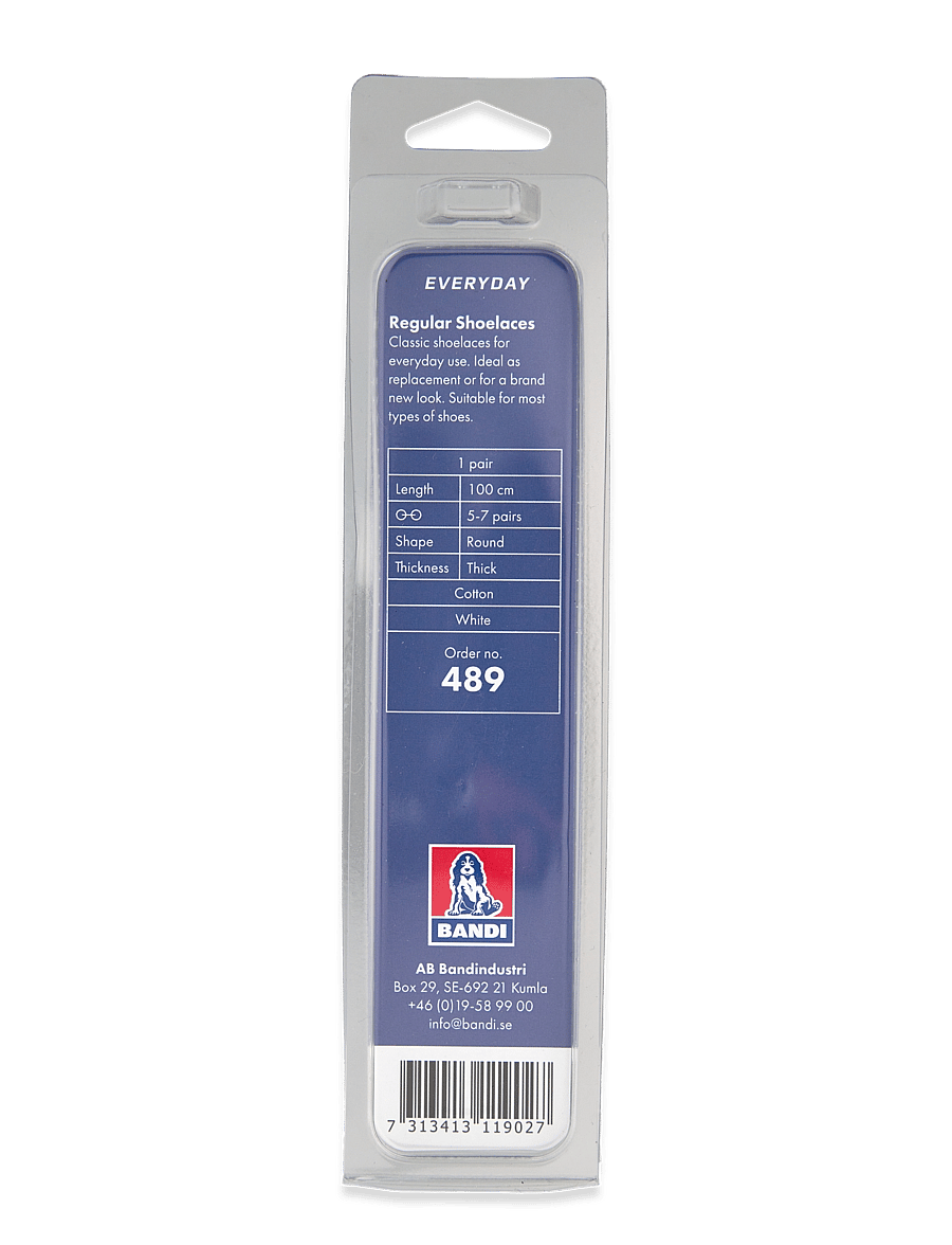 2GO - 2GO Shoelace 489 - snørebånd - white - 1