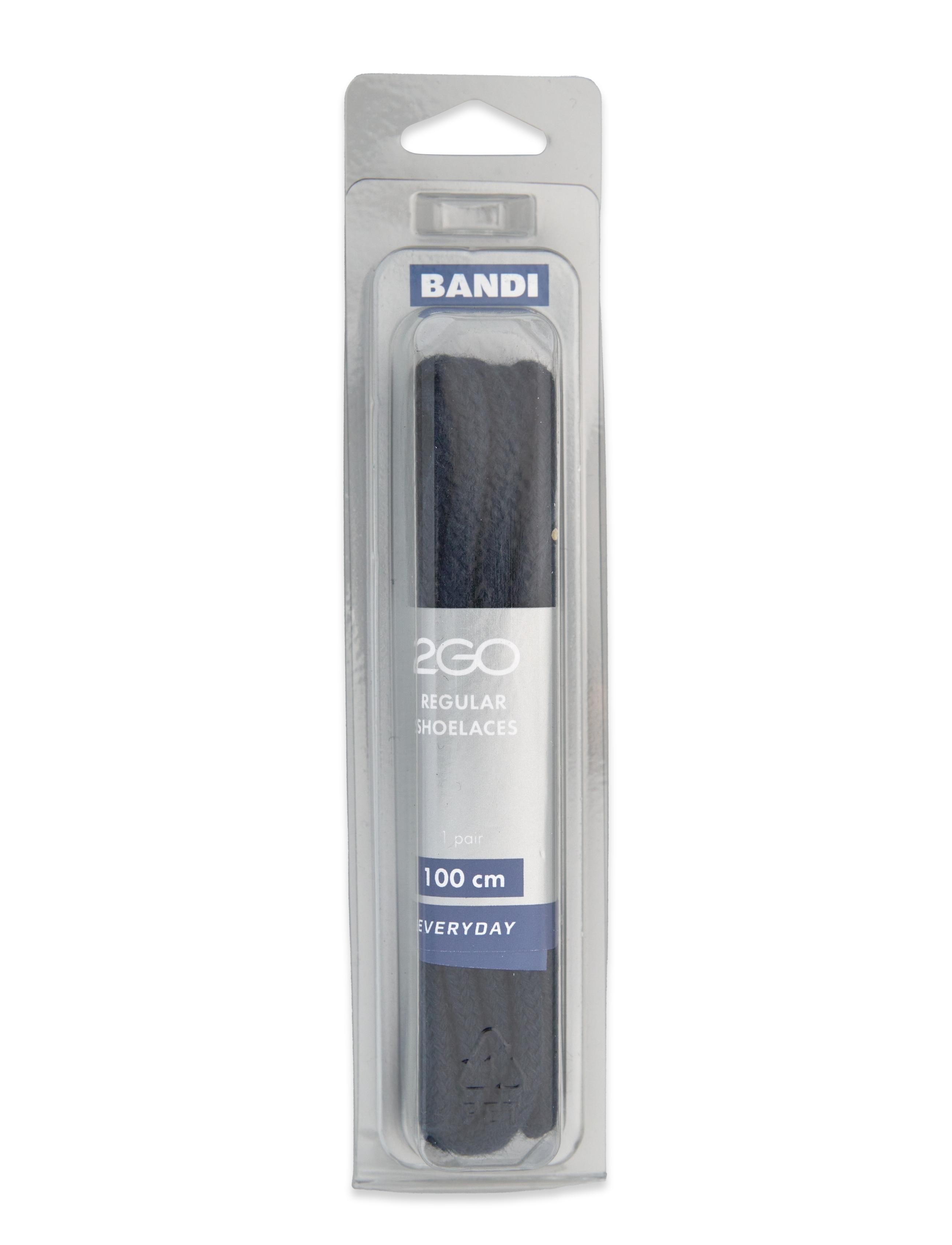 2GO 2Go Shoelace 490, 100 cm, Navy, Sko > Skotilbehør, Herre