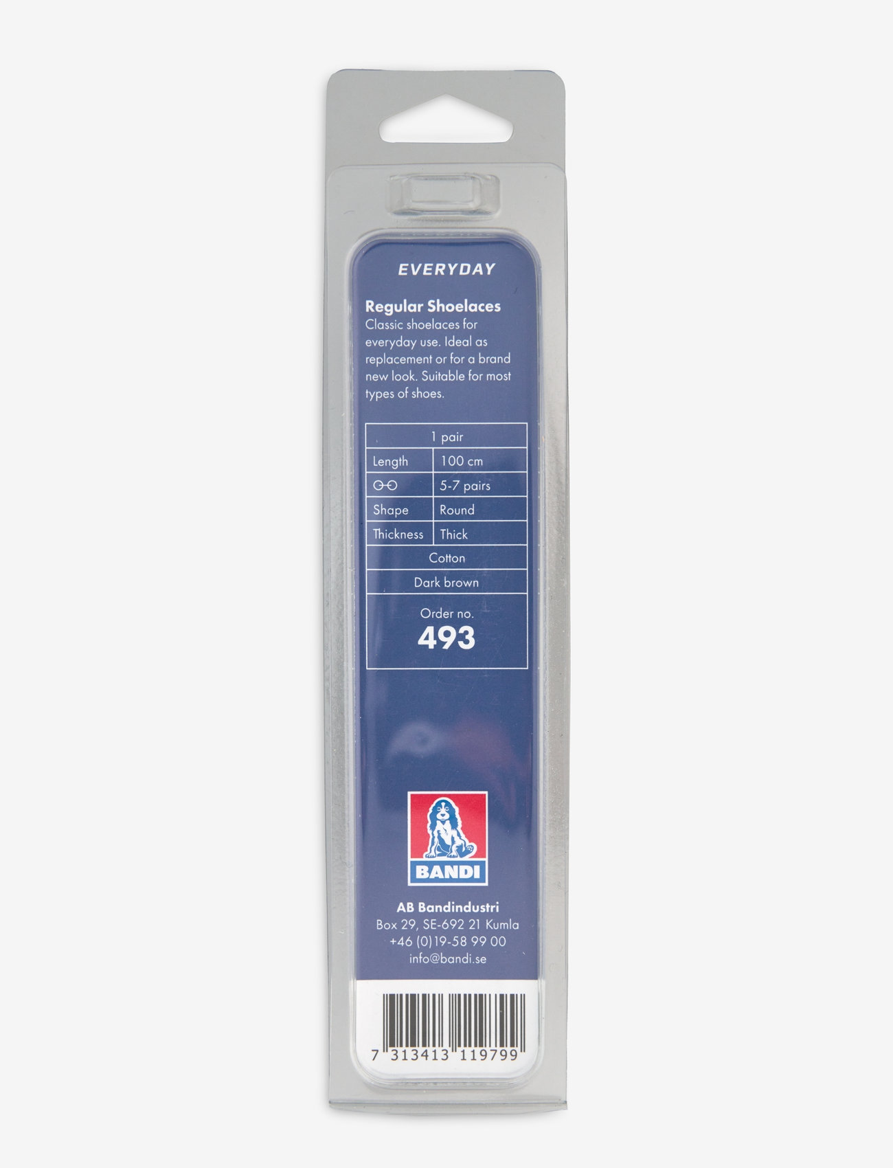 2GO - 2GO Shoelace 493 - skóreimar - dark brown - 1