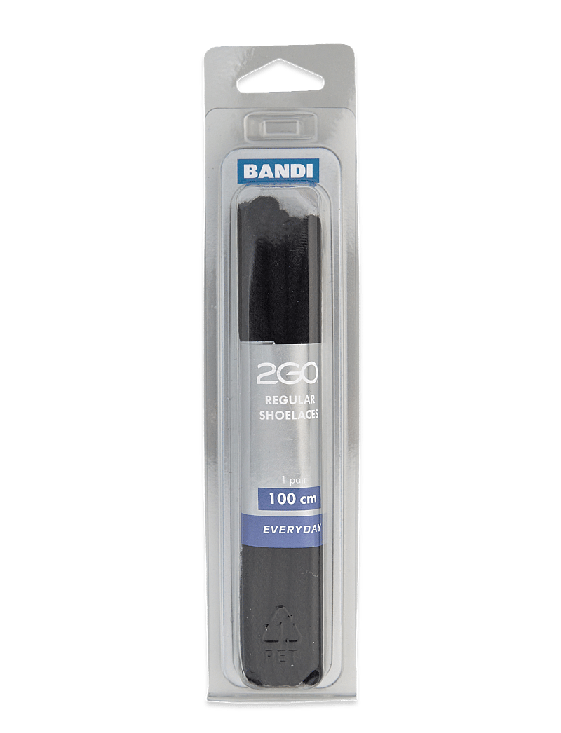 2GO - 2GO Shoelace 494 - skosnören - black - 0