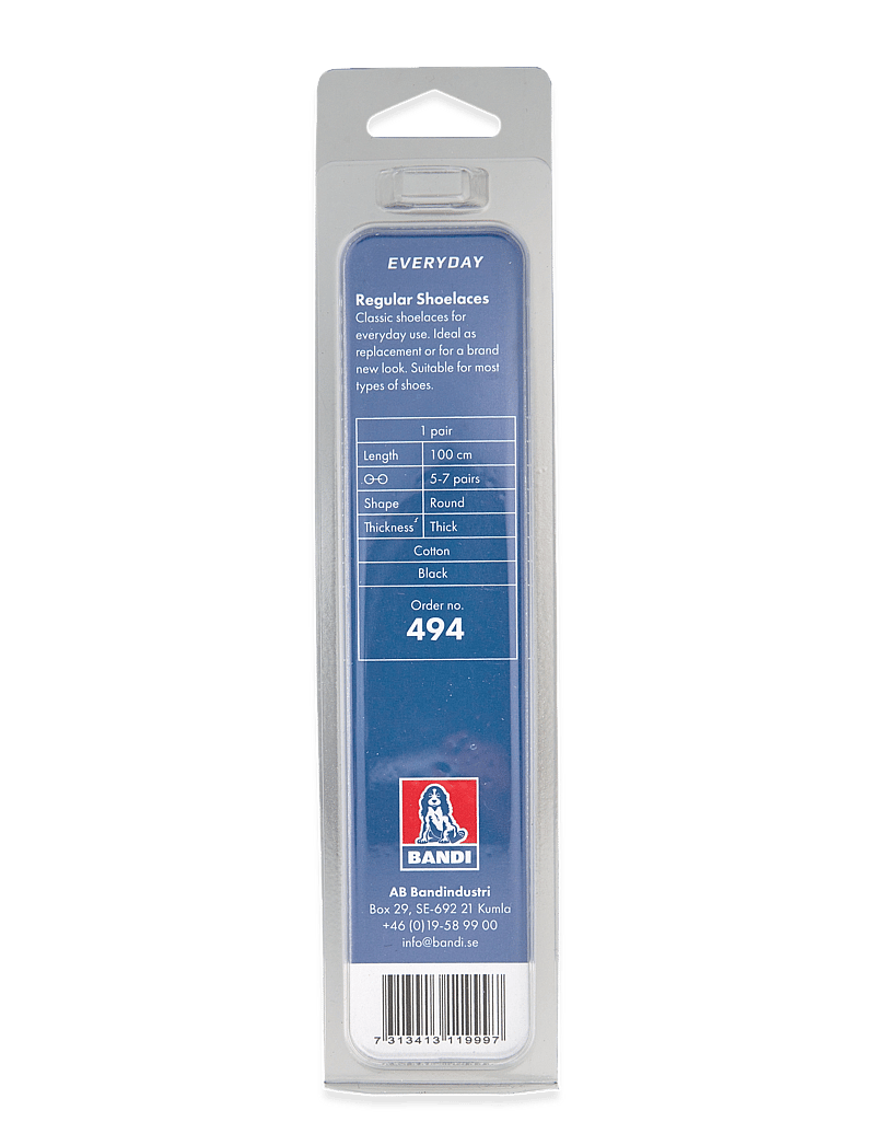 2GO - 2GO Shoelace 494 - skosnören - black - 1