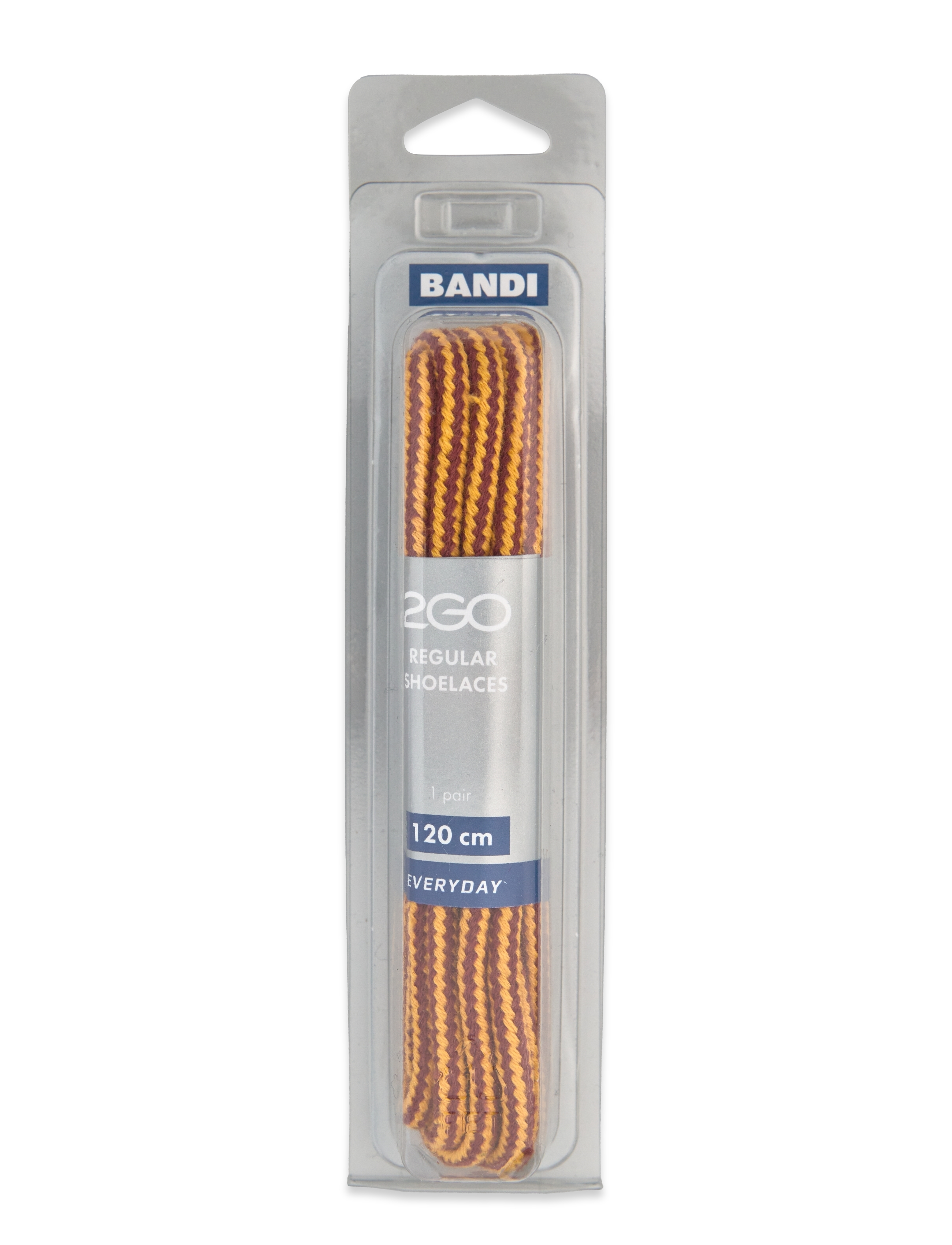 2GO Shoelace 509, Mænd, Regular Snørebånd, Gul, Str: 120 cm
