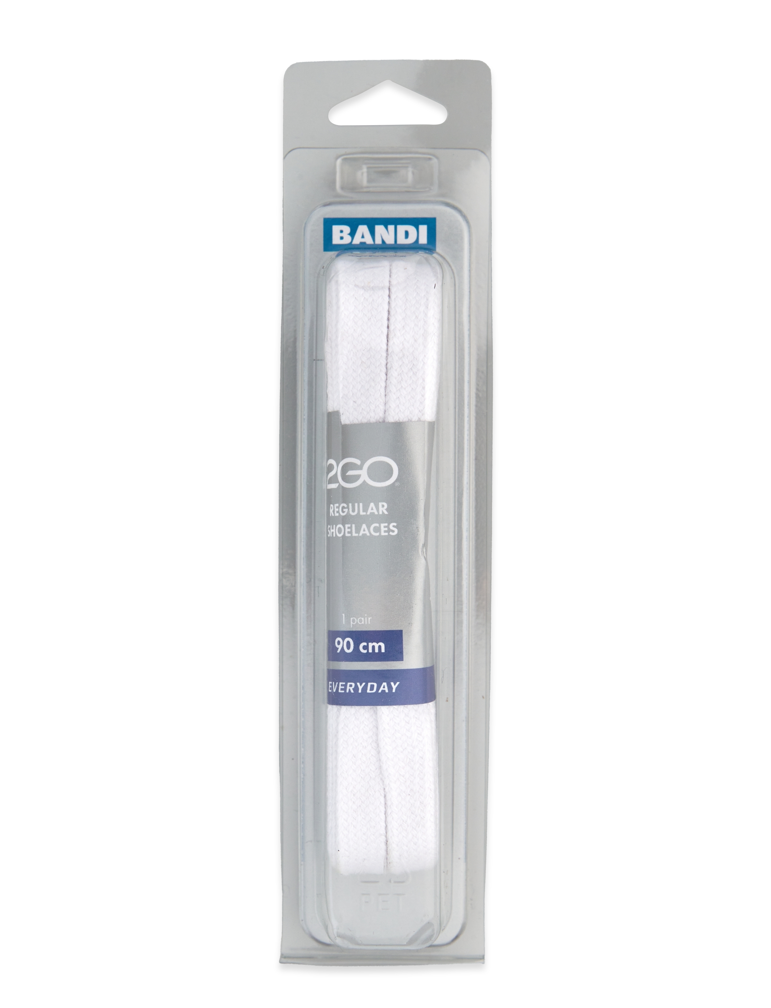 2GO Shoelace 543, 90 cm, Schuhe, Weiß - Shoe Accessories, Männerswear