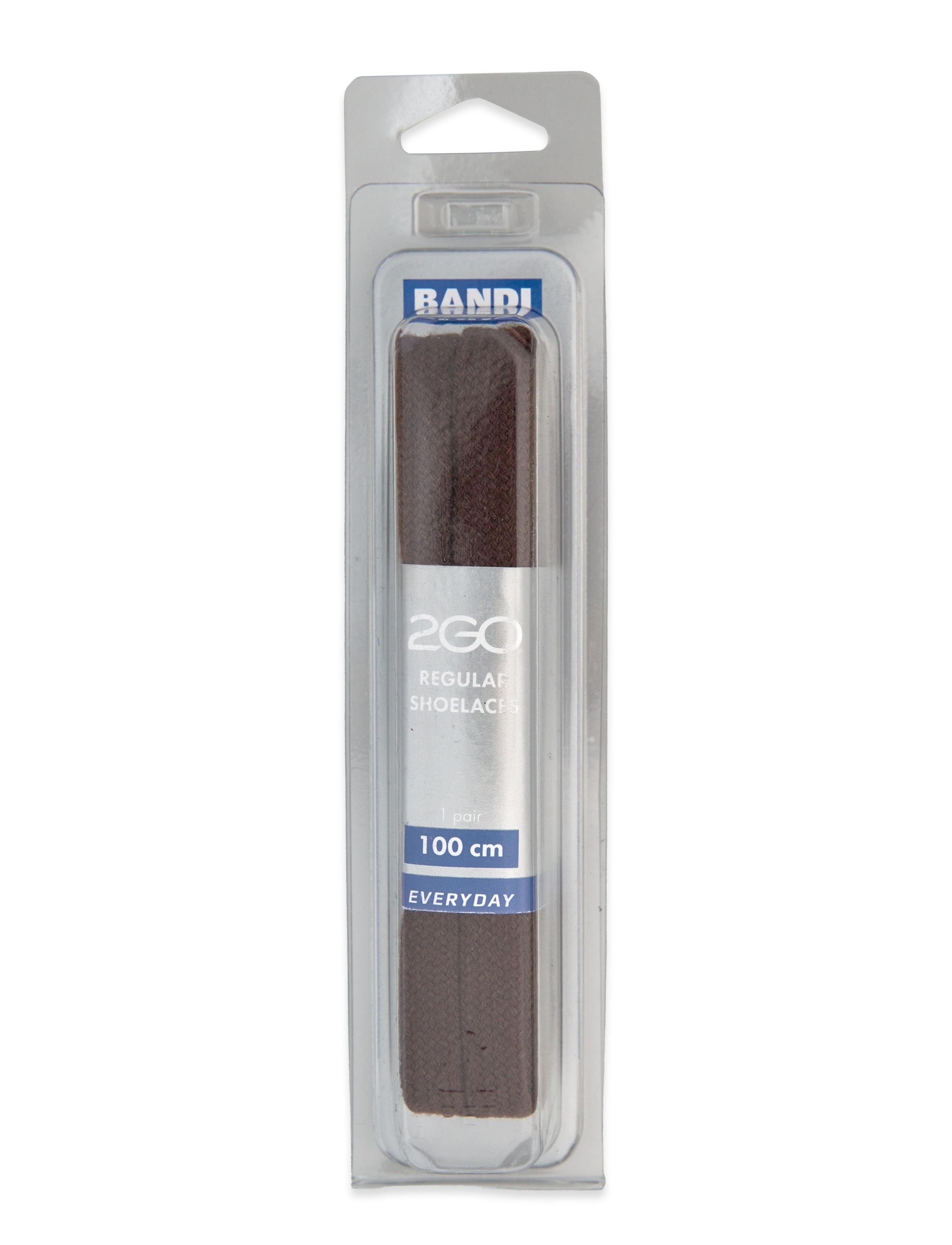 2GO 2GO Shoelace 551 - Kingade tarvikud - DARK BROWN / brown