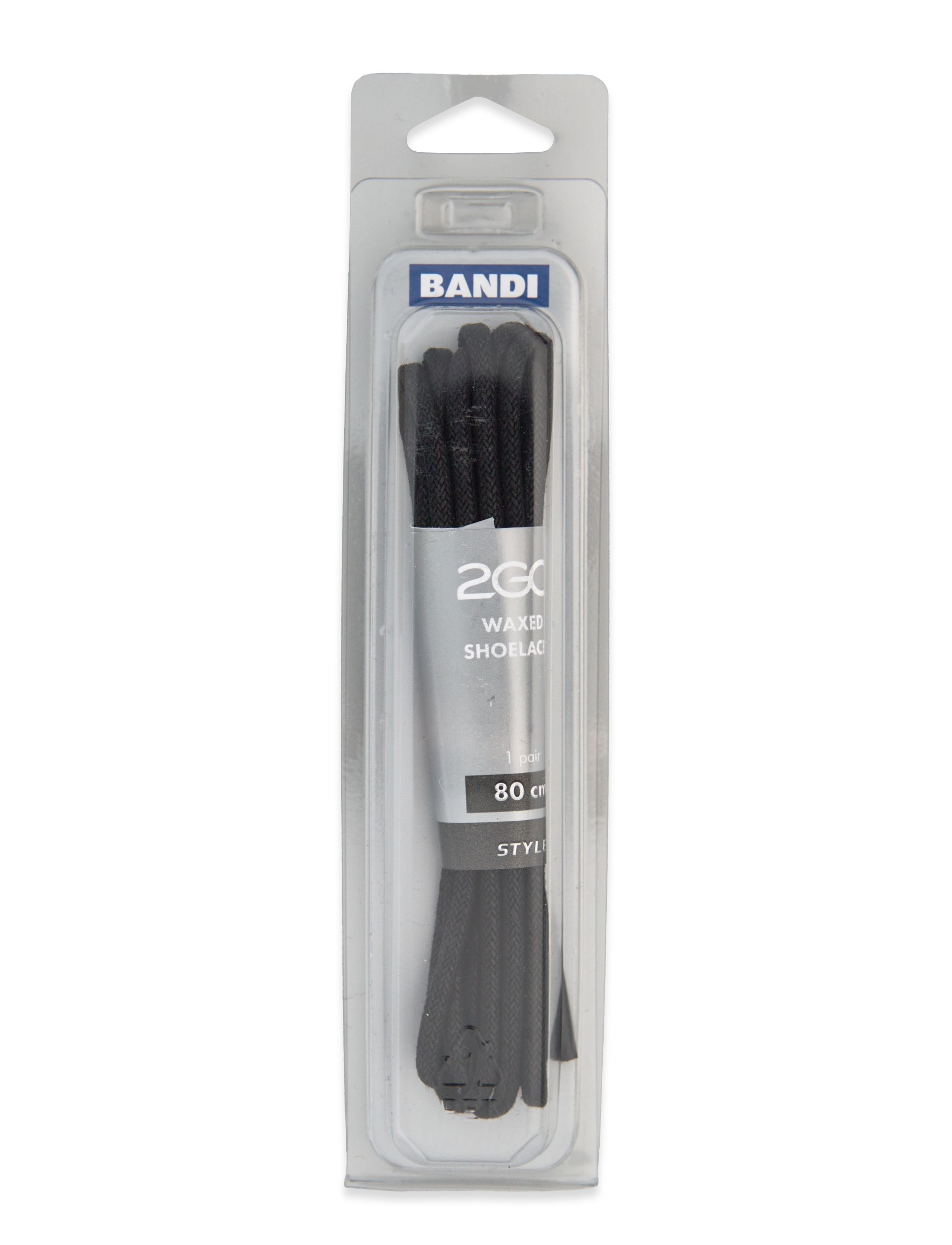 2GO 2Go Shoelace 589, 80 cm, Black, Sko > Skotilbehør, Herre