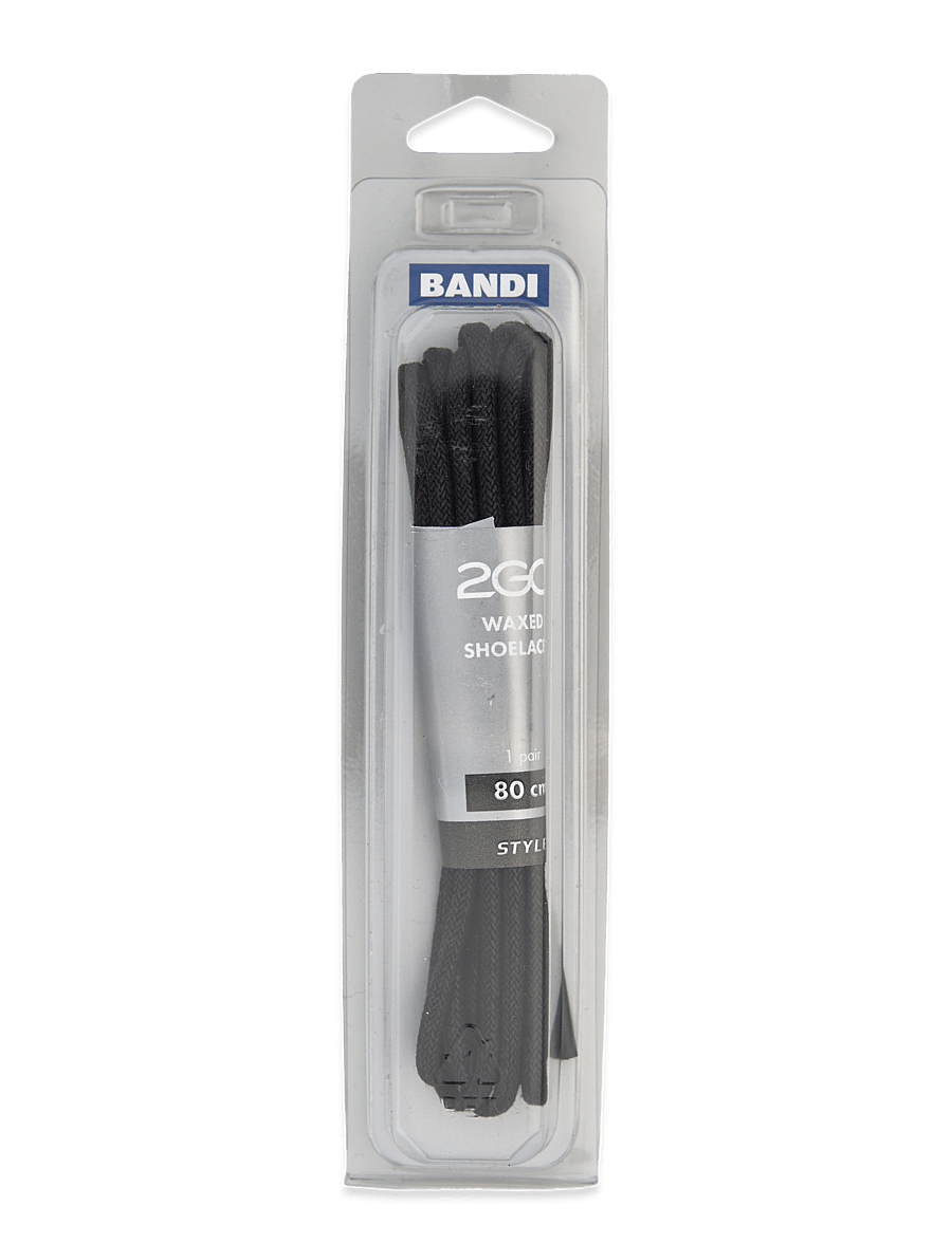 2GO - 2GO Shoelace 589 - skosnören - black - 0