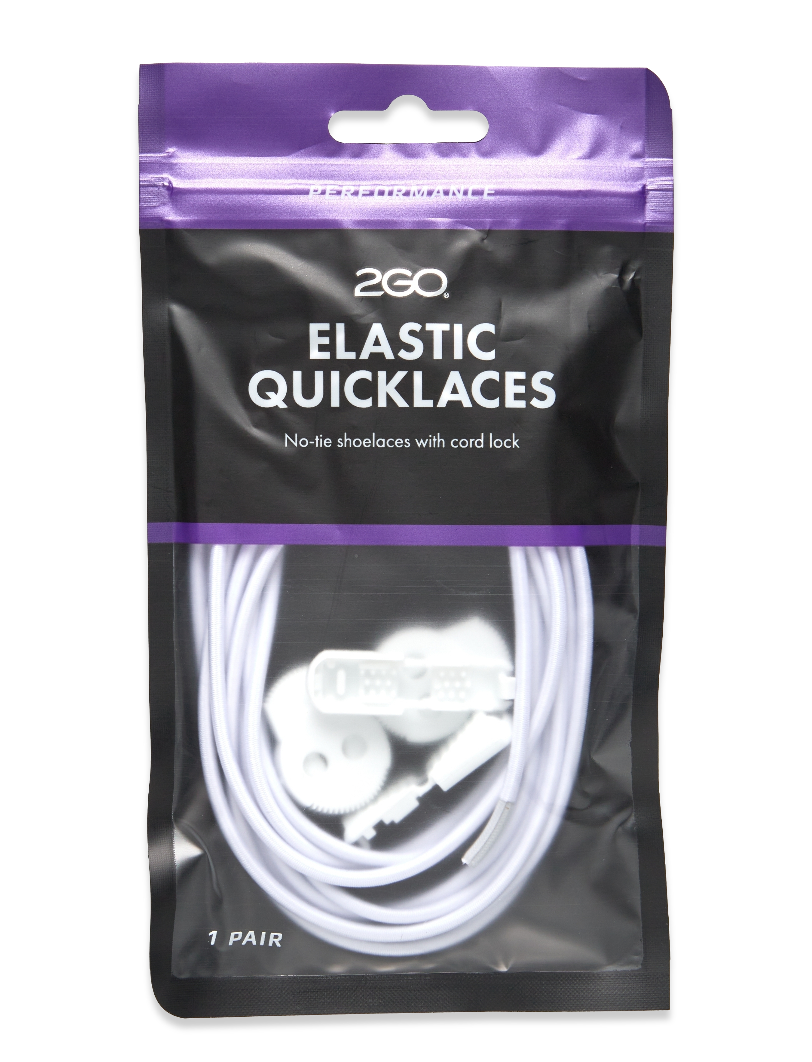 2GO 2Go Elastic Quicklaces 975 Weiß - 130 Cm - Damen