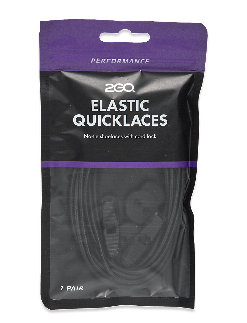2GO - 2GO Elastic Quicklaces 980 - kingapaelad - black - 0