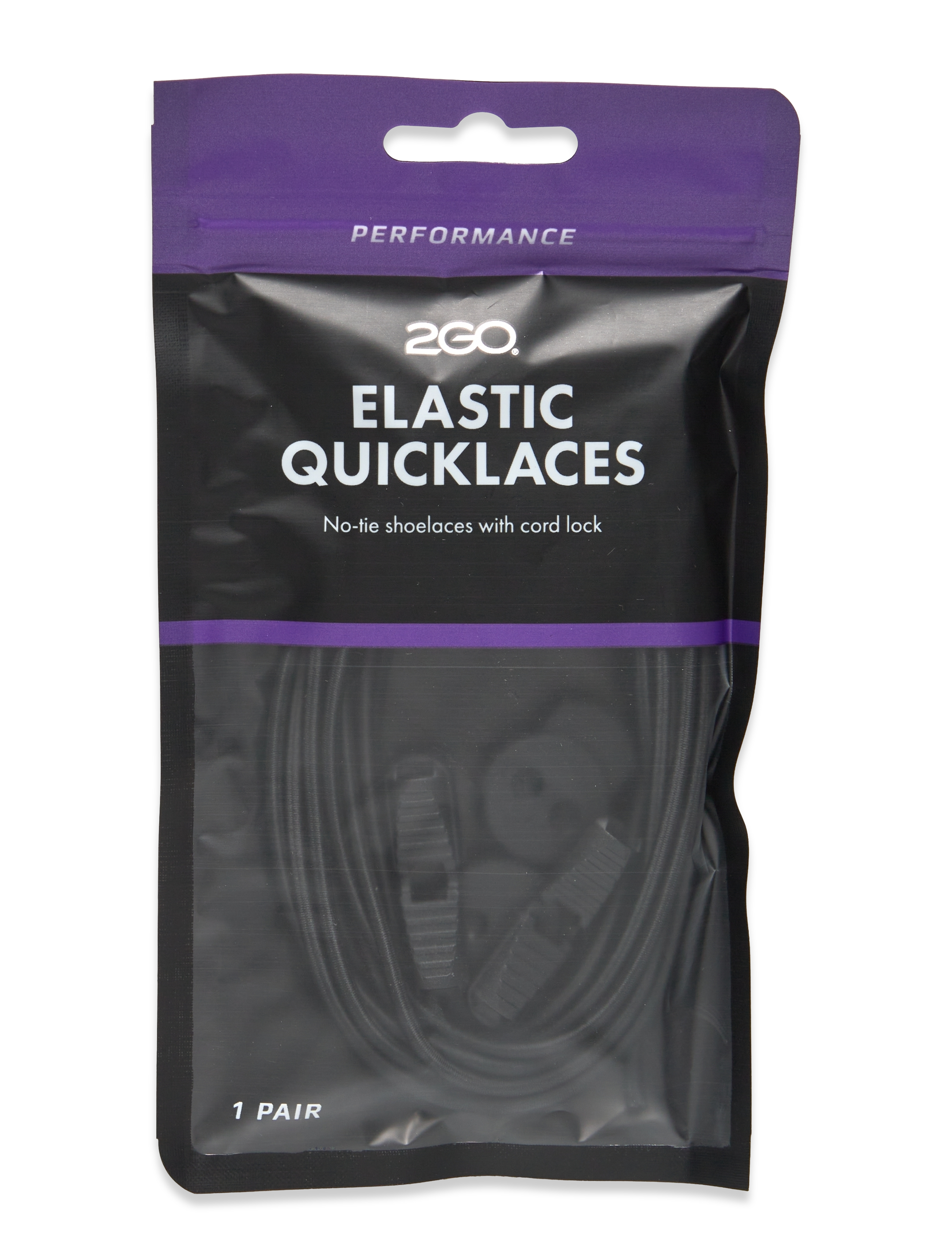 2GO 2GO Elastic Quicklaces 980 - Skor - BLACK / black