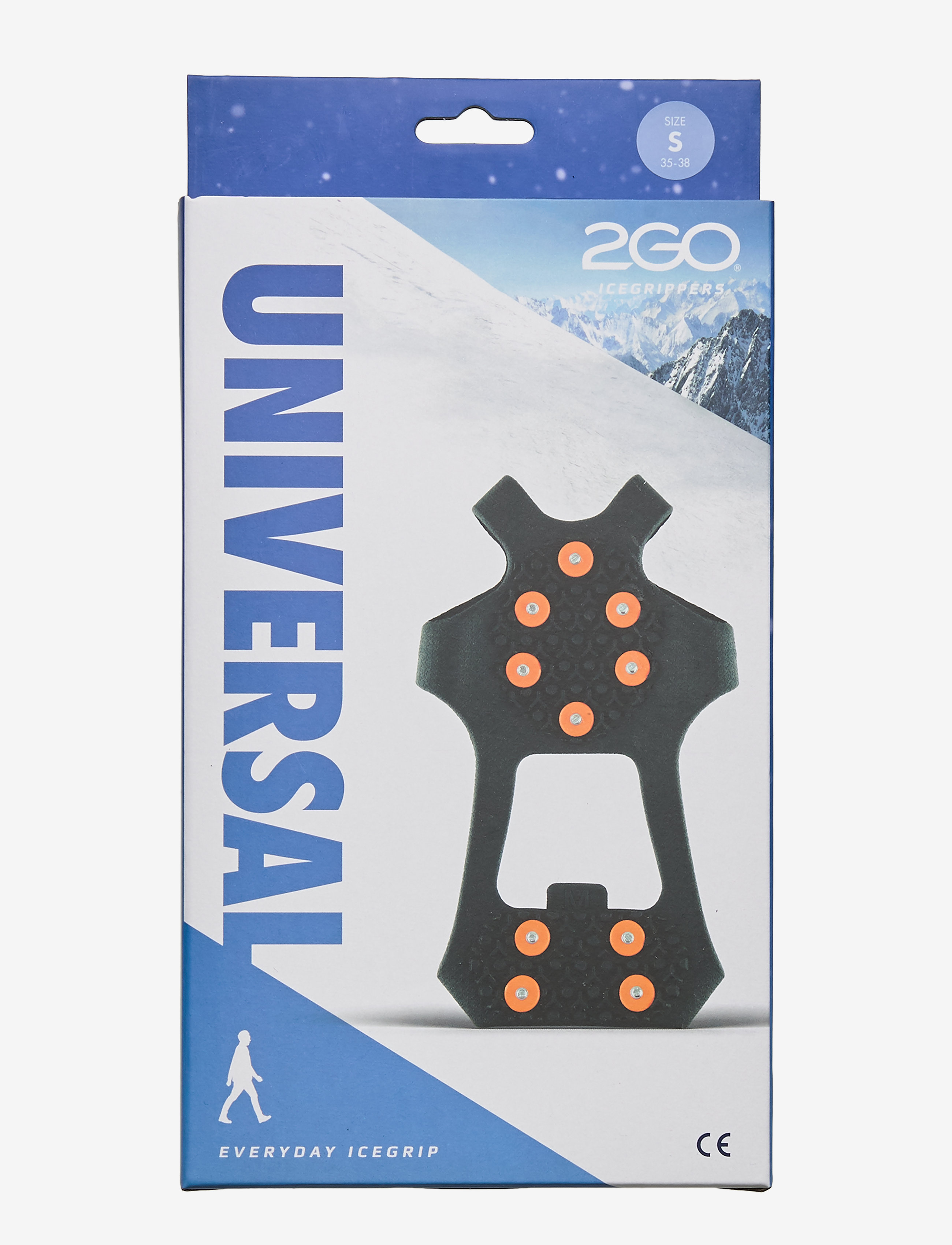 2GO Universal, Mænd, Universale Isgribere, Blå, Str: 35-38