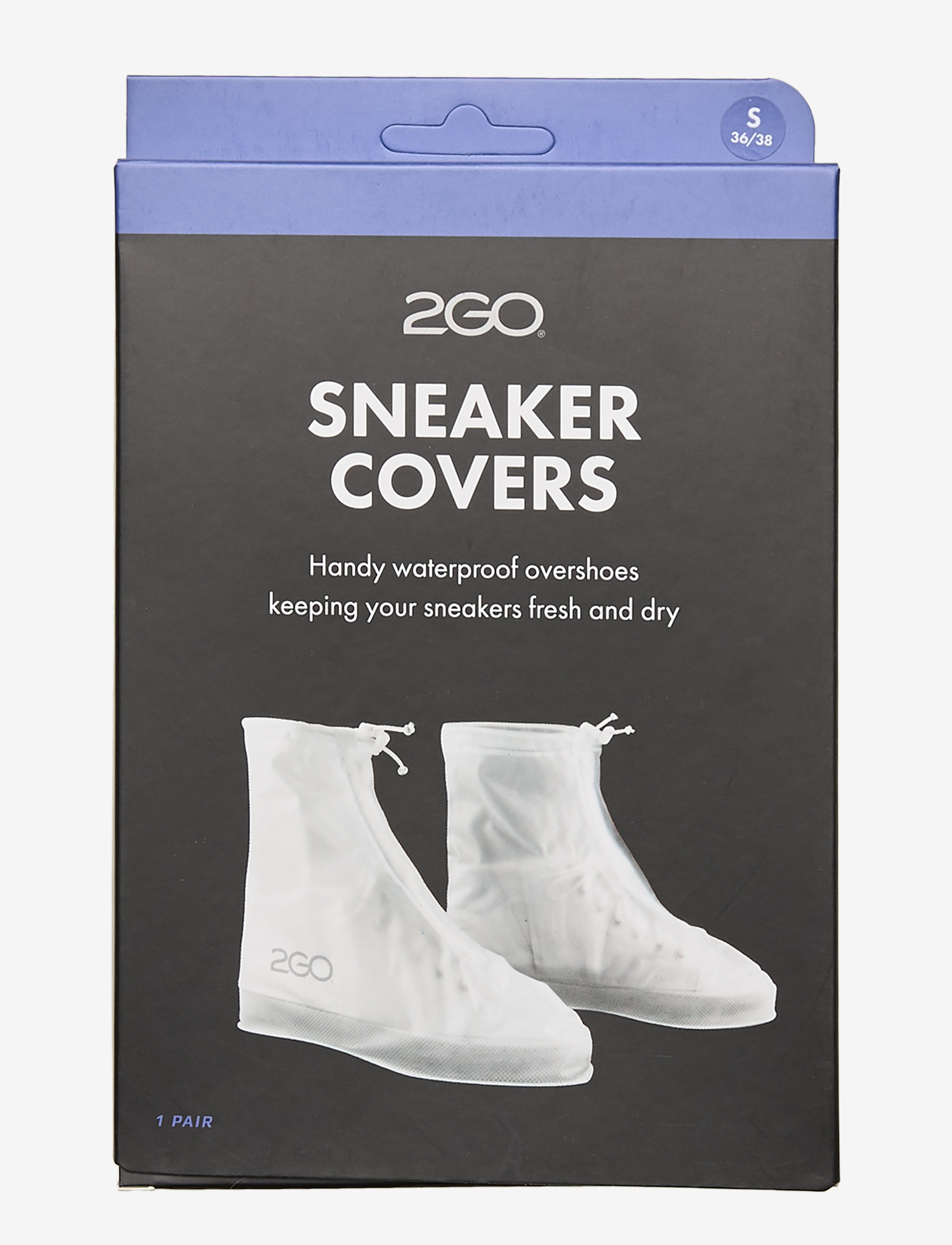 2GO Sneaker Covers, Mænd, Sneakerovertræk, Hvid, Str: 36-38