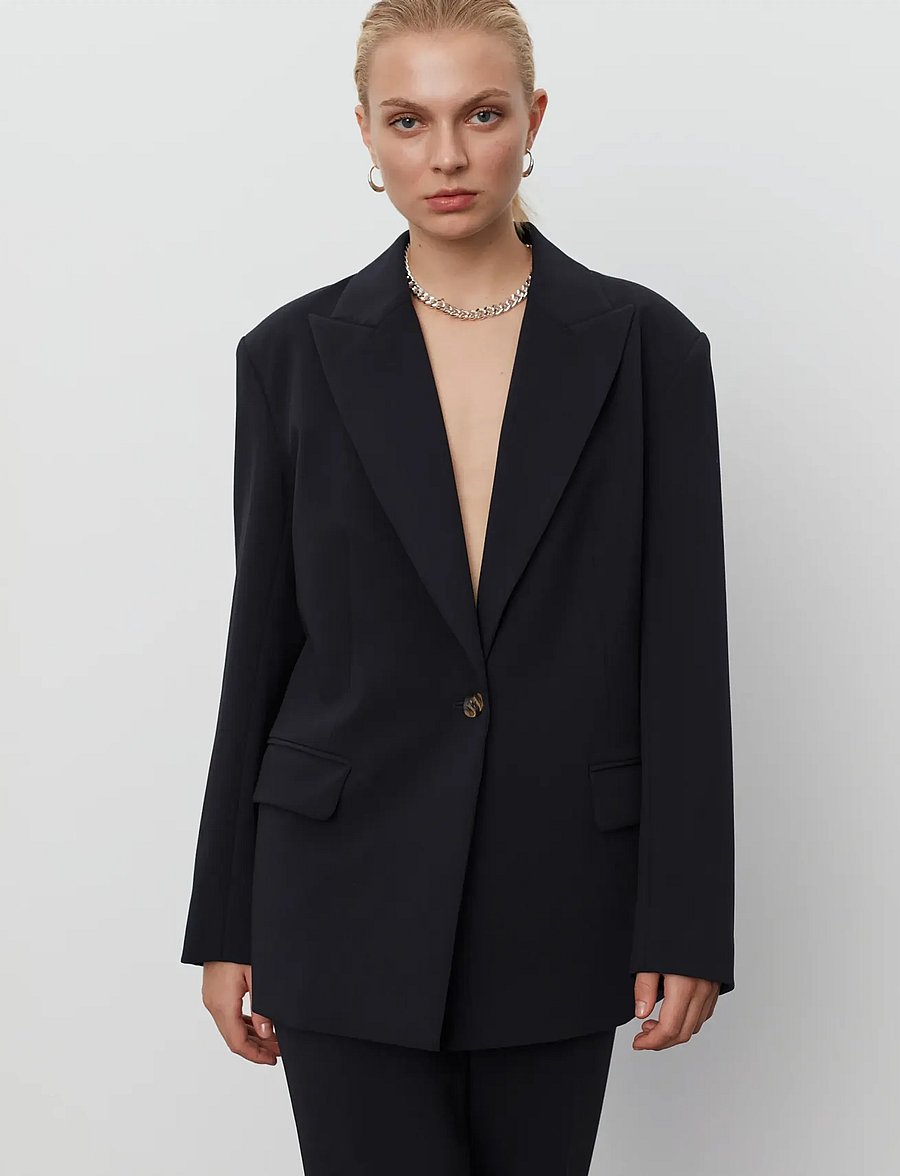 2NDDAY - 2ND Janet - Attired Suiting - einreihige blazer - meteorite (black) - 3