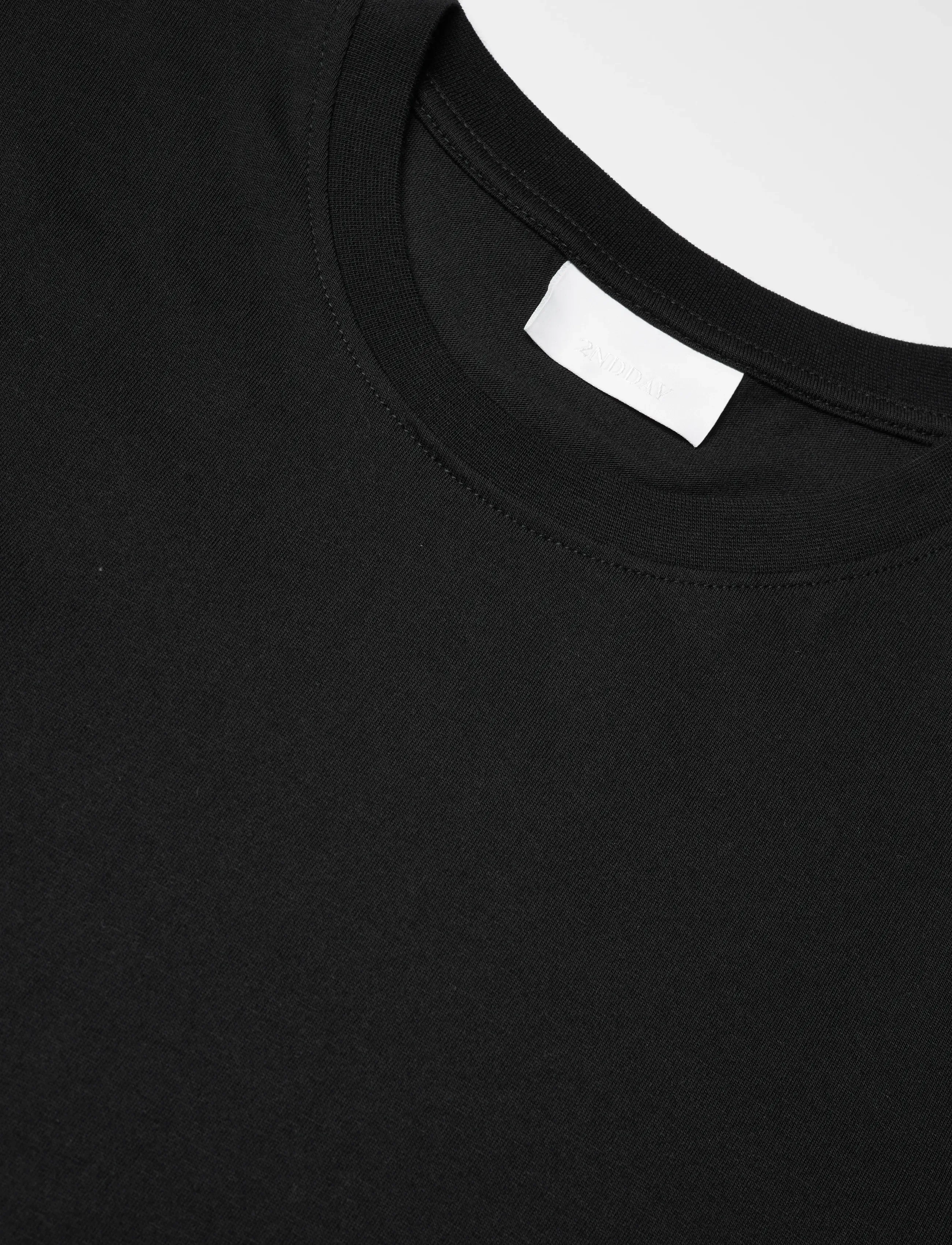 2NDDAY - 2ND Frosty TT - Midweight Jersey - t-särgid - 190303 black - 5
