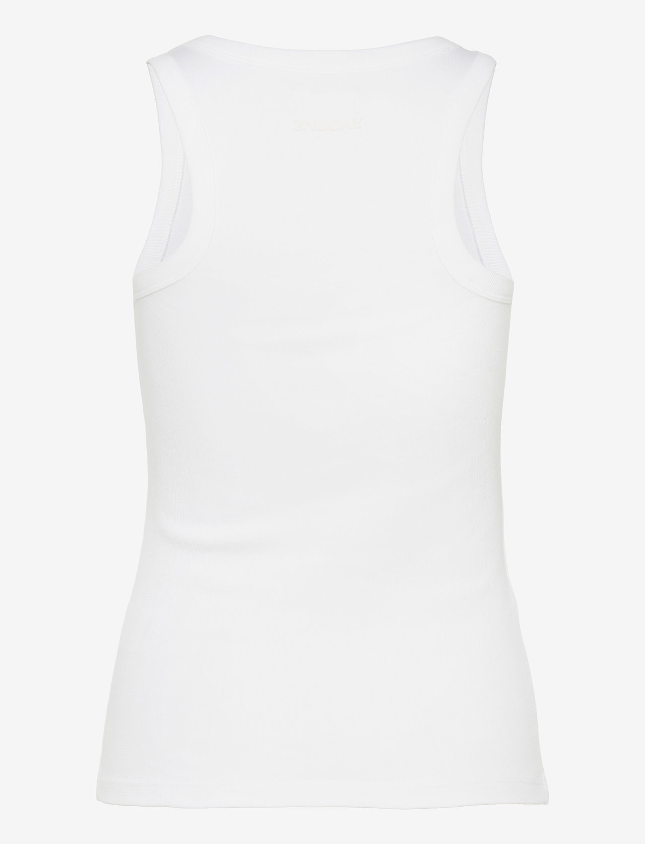 2NDDAY - 2ND Purity TT - Daily Cotton Rib - Ärmellose tops - brilliant white - 1