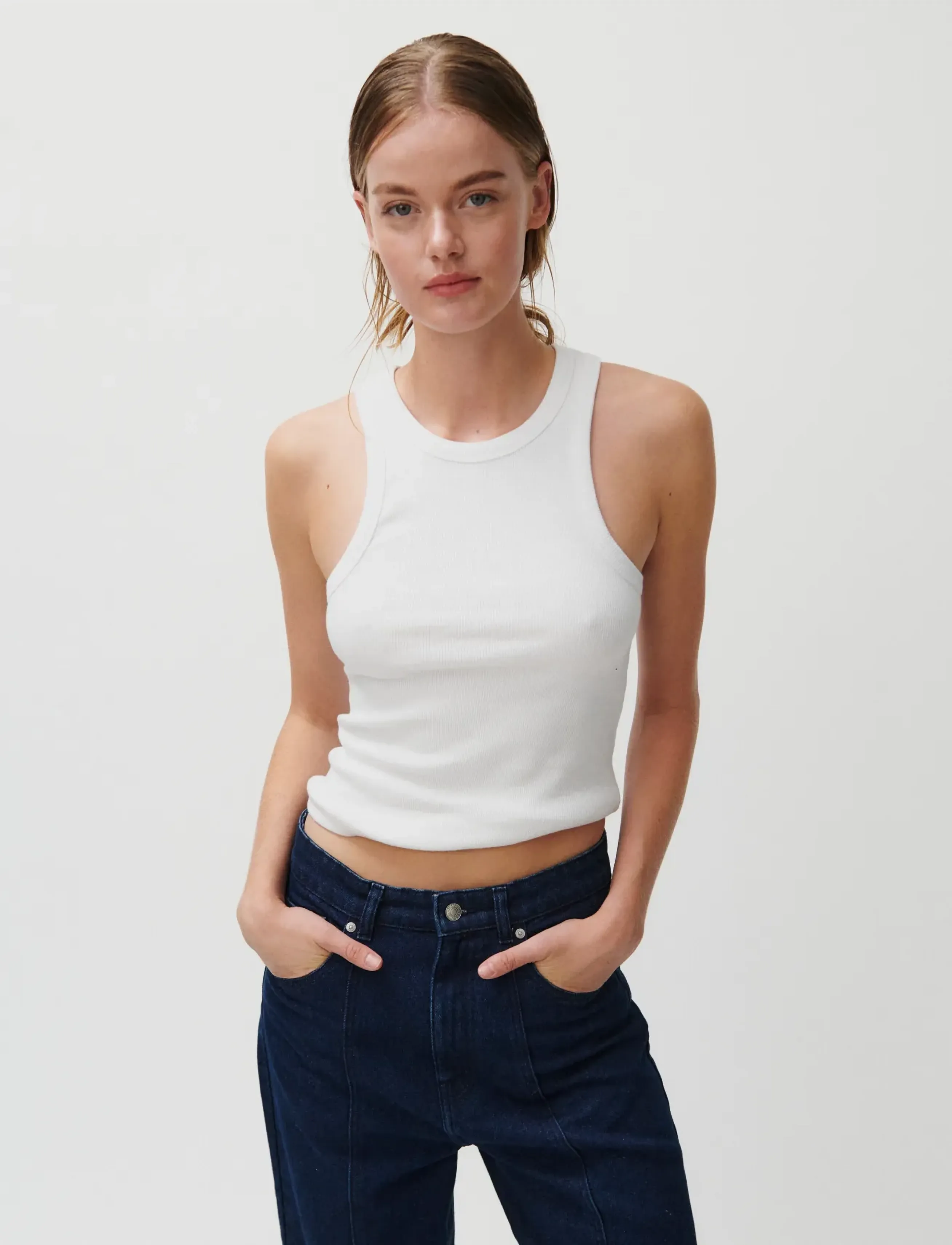 2NDDAY - 2ND Purity TT - Daily Cotton Rib - tanktops - brilliant white - 3