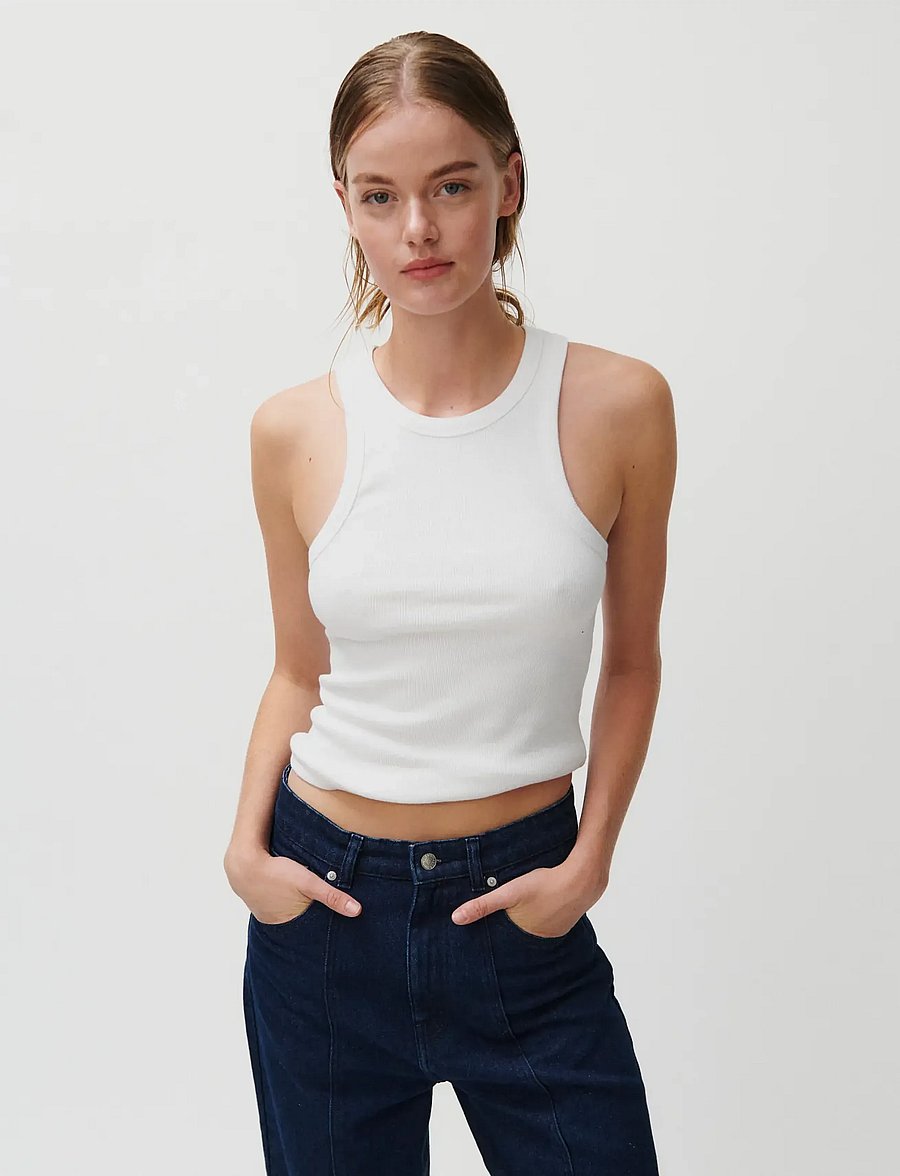 2NDDAY - 2ND Purity TT - Daily Cotton Rib - tanktops - brilliant white - 3