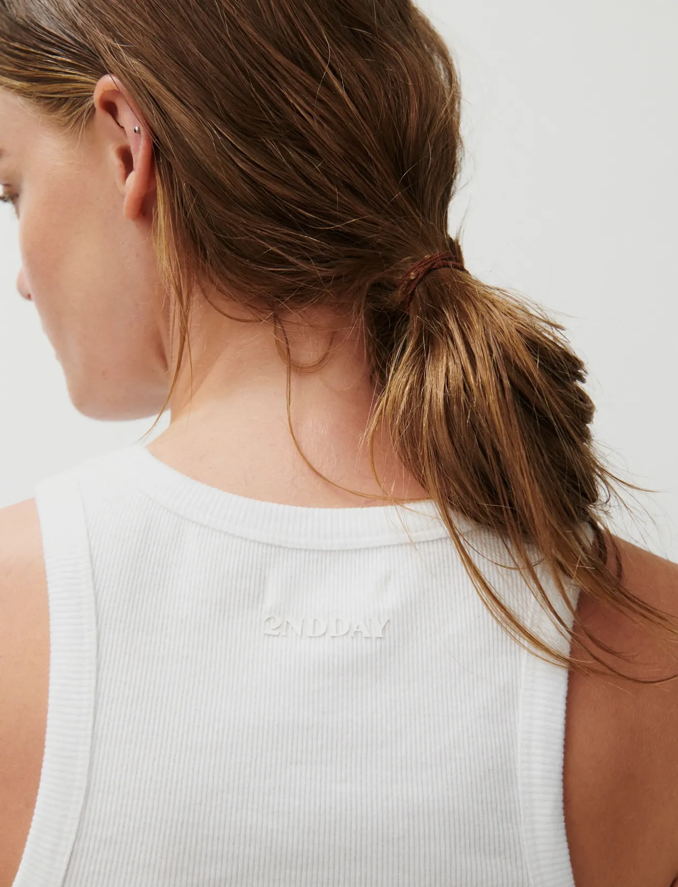2NDDAY - 2ND Purity TT - Daily Cotton Rib - tanktops - brilliant white - 4