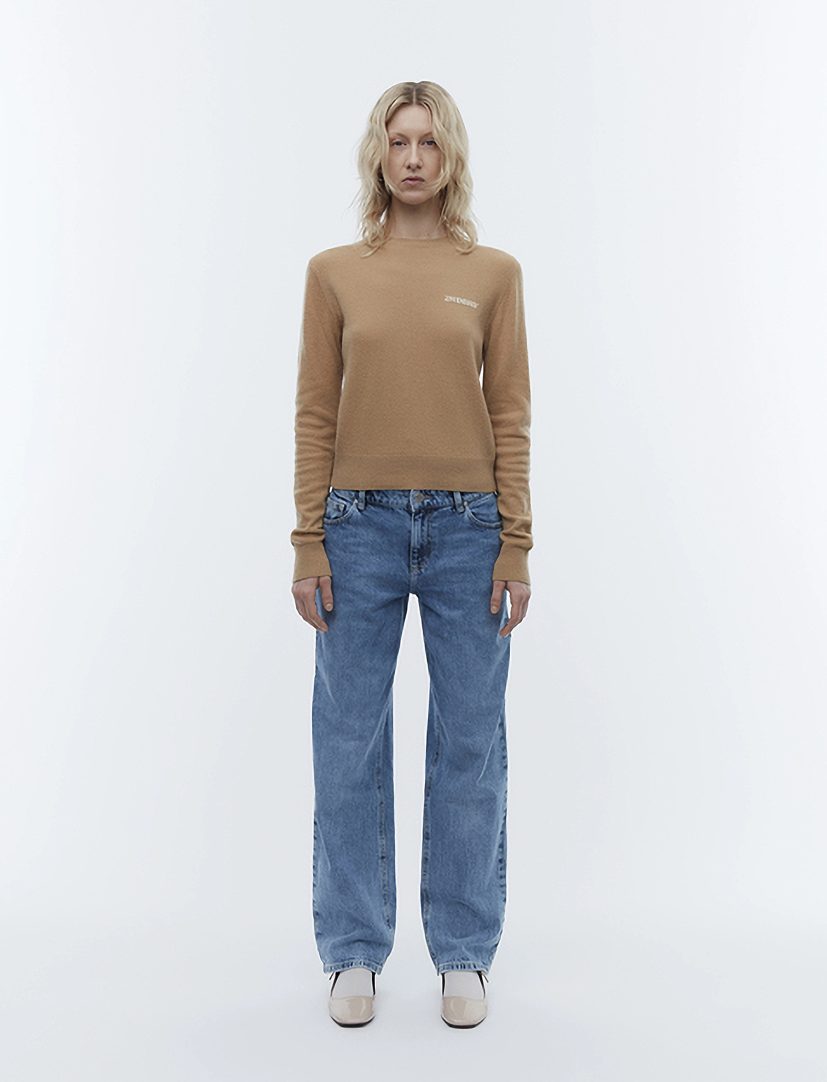 2NDDAY 2Nd Lance Tt - Soft Wool Blend, L, Beige, Strik > Trøjer, Dame